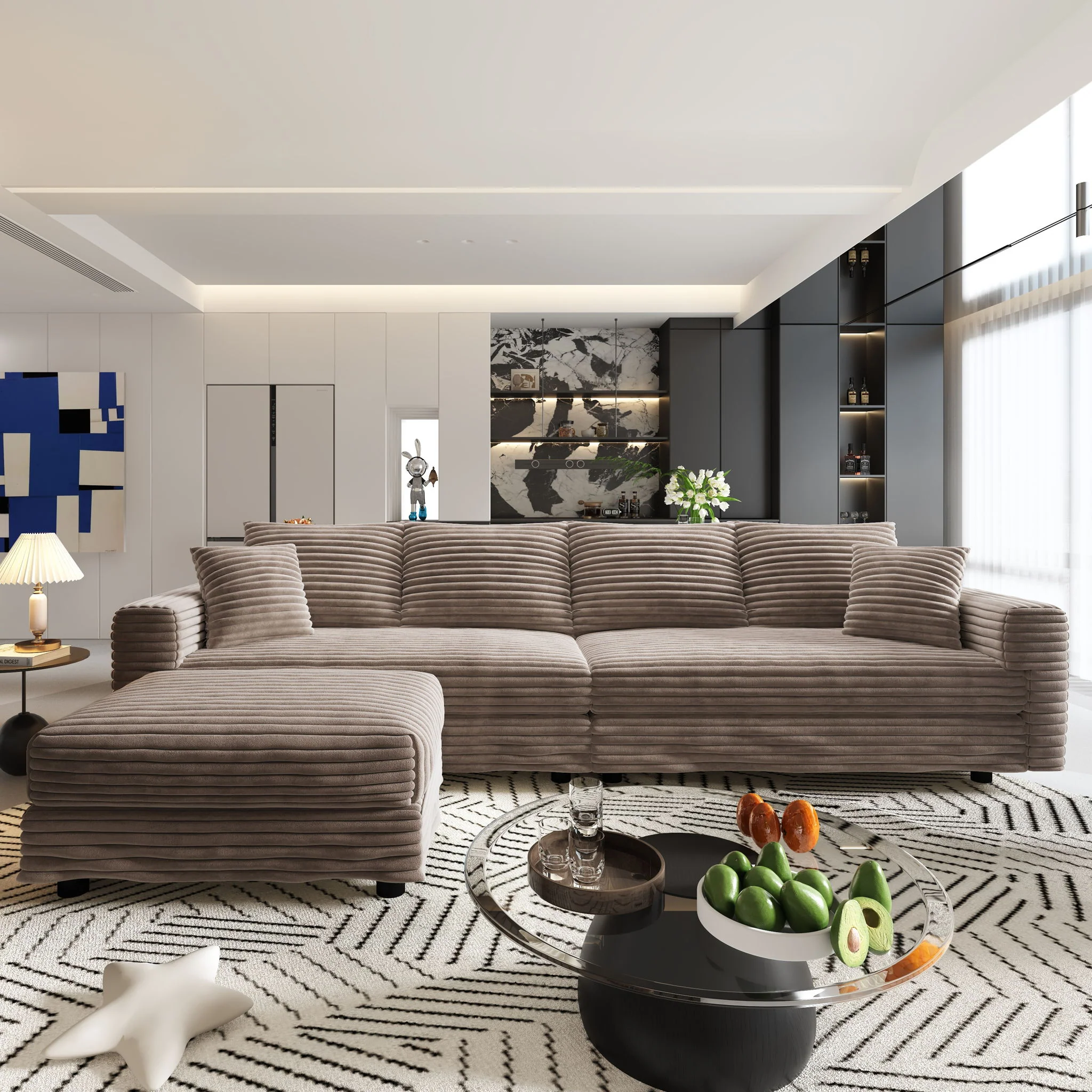 Modern Comfy Upholstered Sofa Cloud Couch & Deep Seat Couches - Image 28