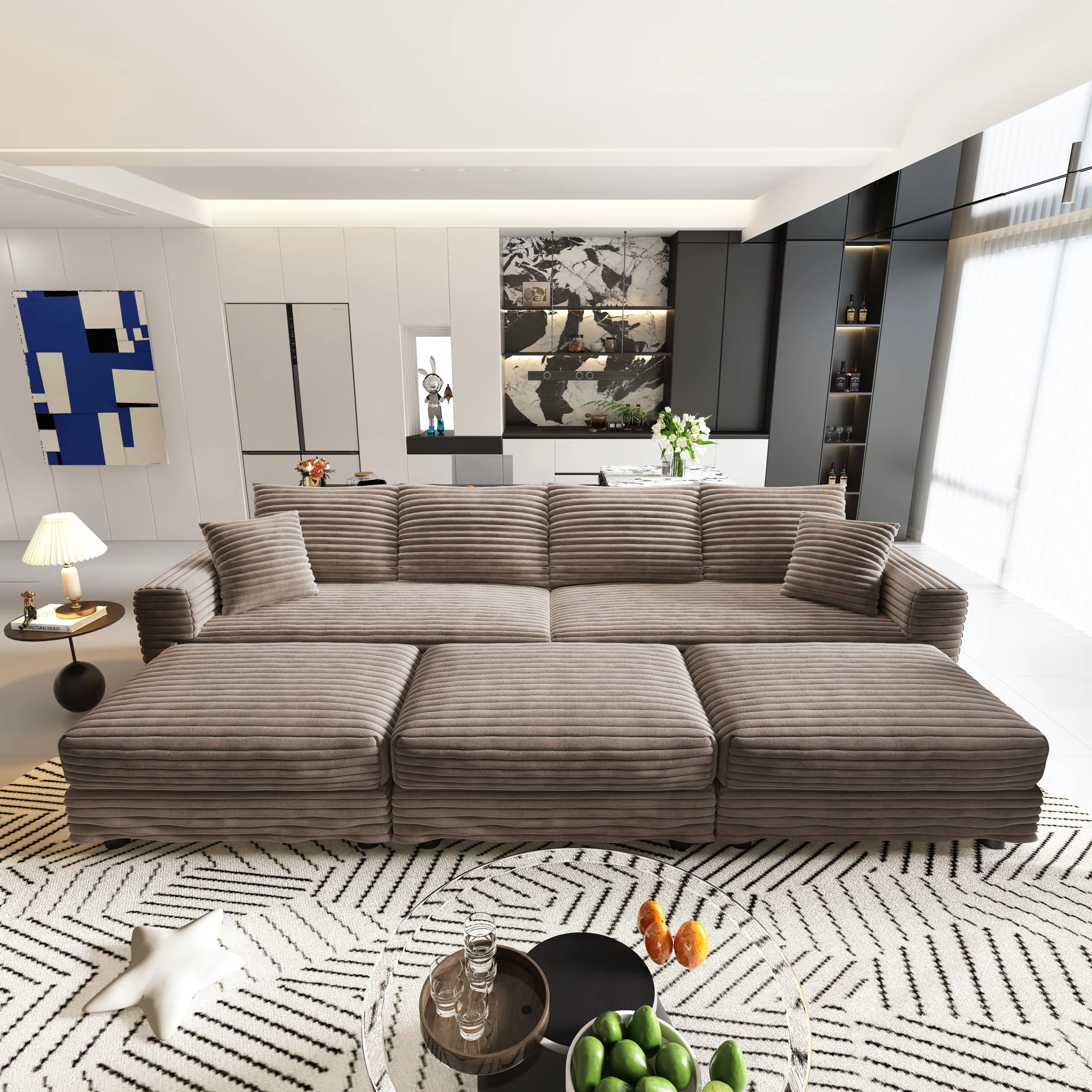 Modern Comfy Upholstered Sofa Cloud Couch & Deep Seat Couches - Image 30