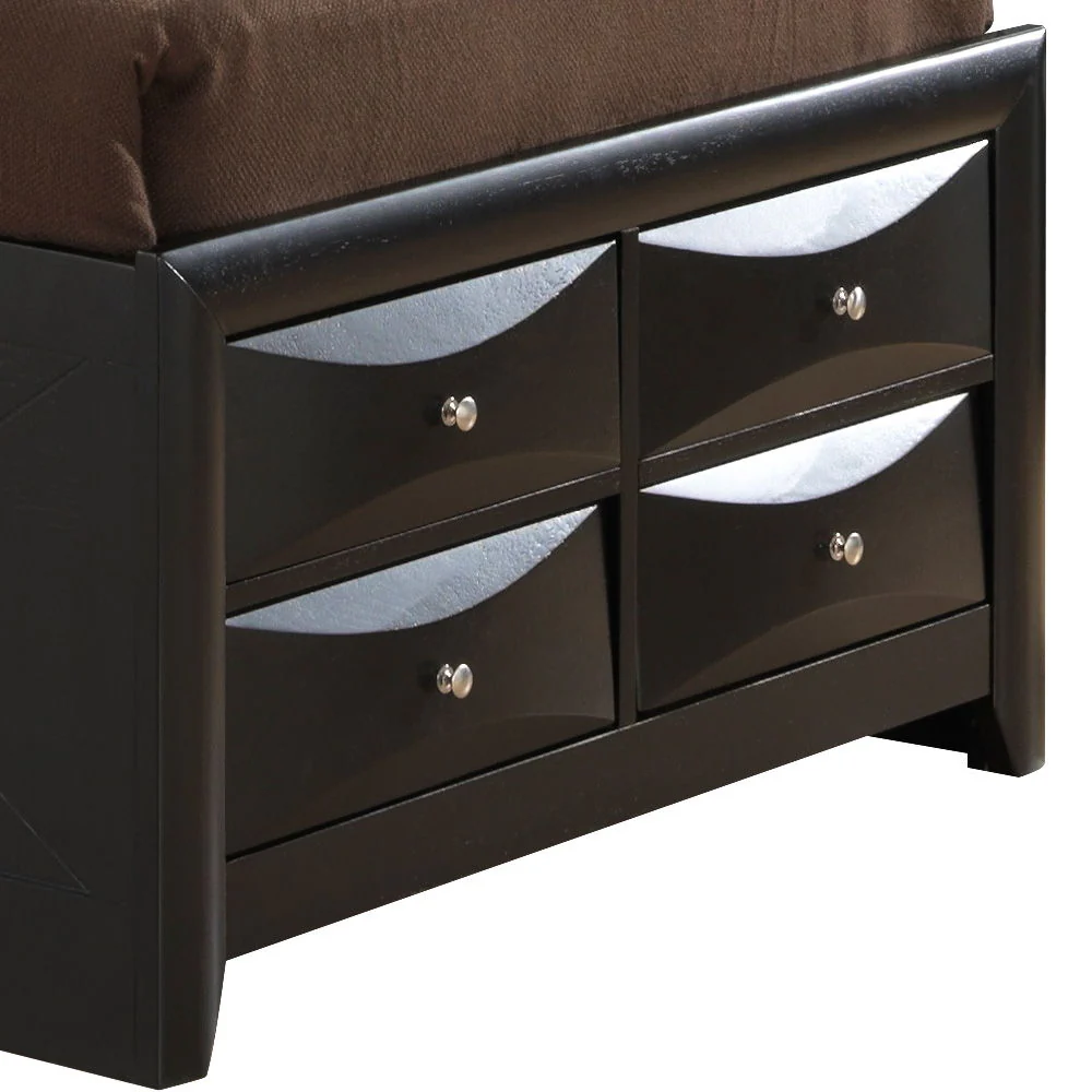 Modern Design Storage Bed With Bookcase Headboard - Image 52
