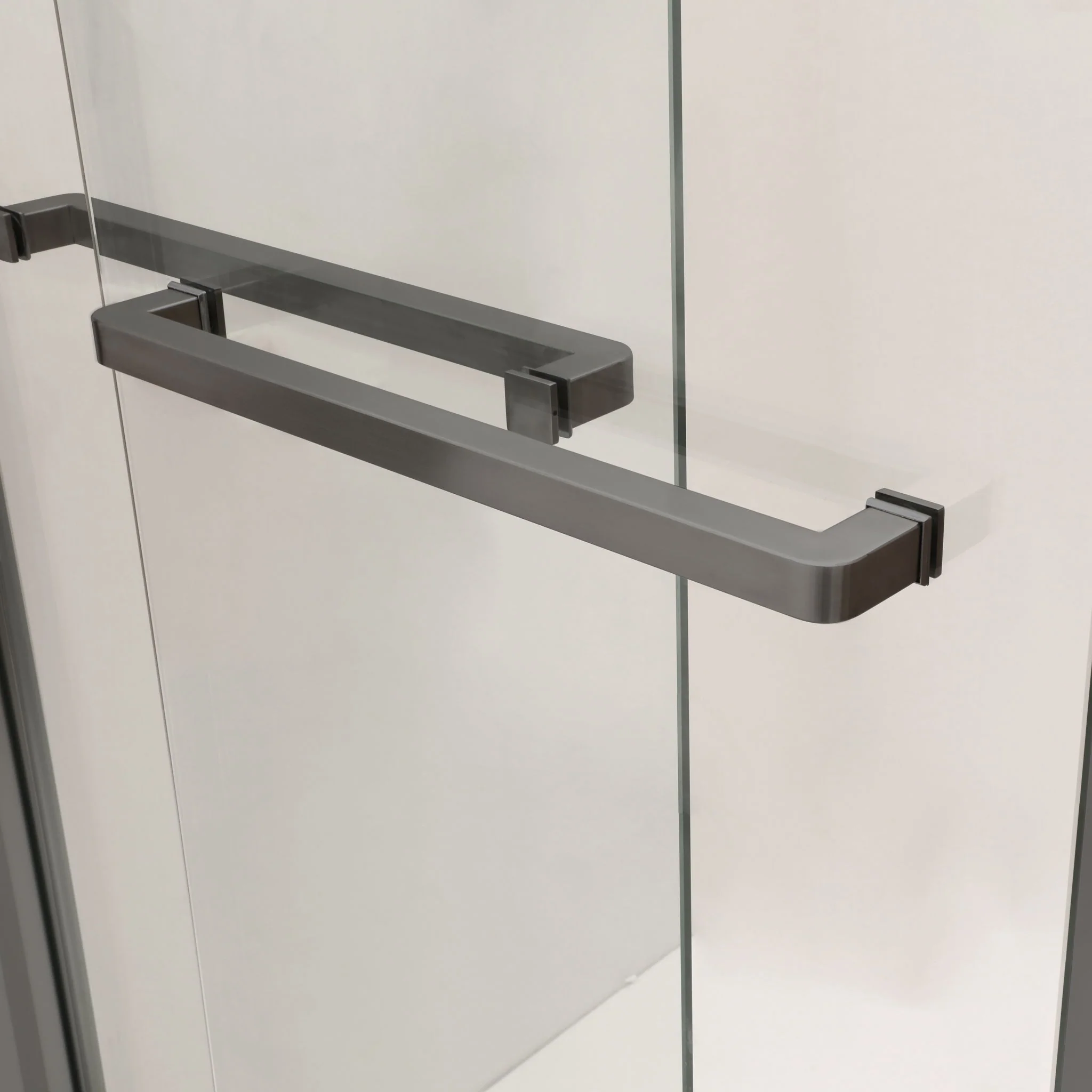 Modern Double Sliding Shower Enclosure, Tempered Glass - Image 9