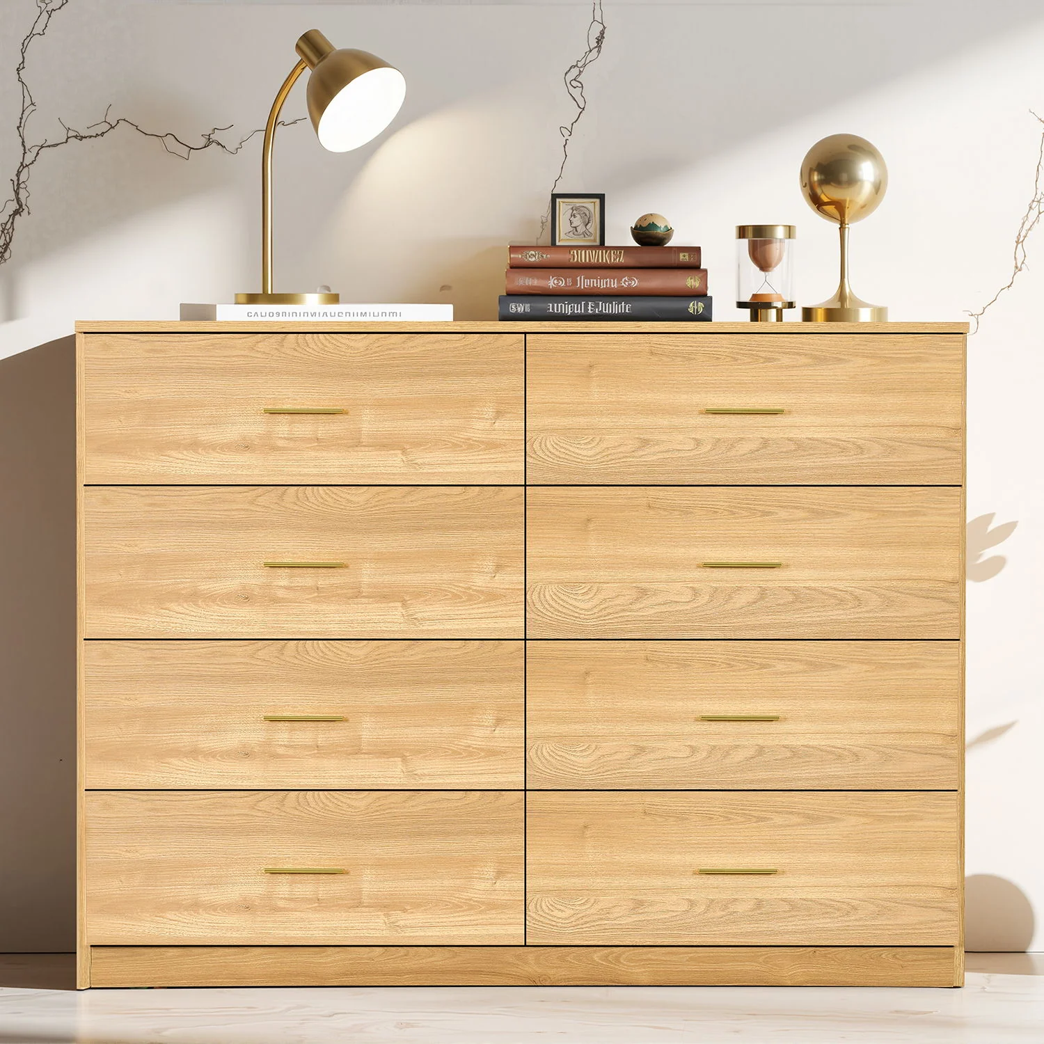 Modern Drawer Dresser For Bedroom, Ample Storage Wide Chest Of Drawers - Image 14