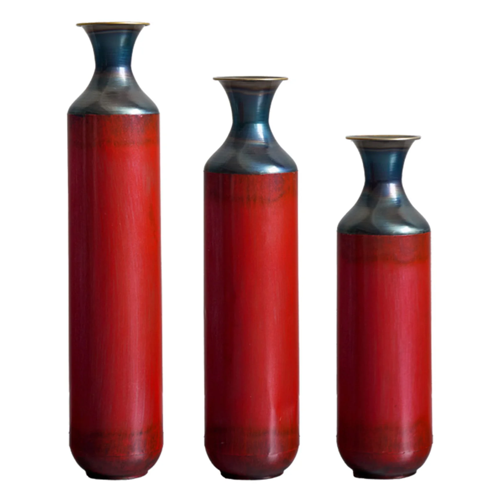 Modern Droplet Shaped Floor Vase Set, 3 Piece Home Decor - Image 2