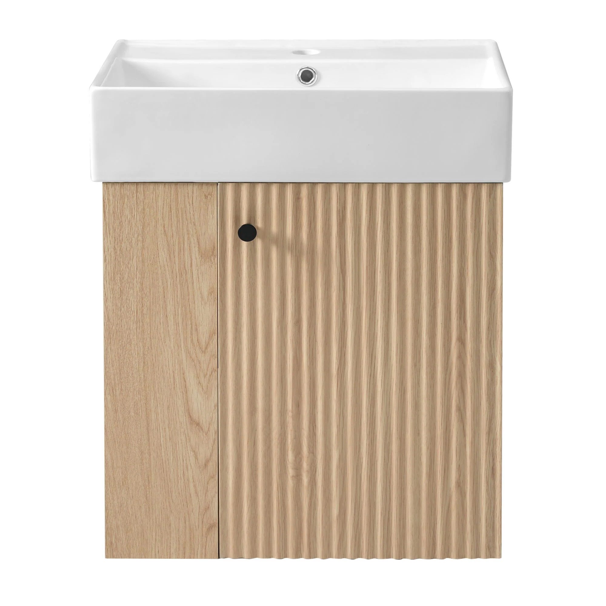 Modern Floating Bathroom Vanity With Ceramic Basin Perfect For Small Bathrooms - Image 4