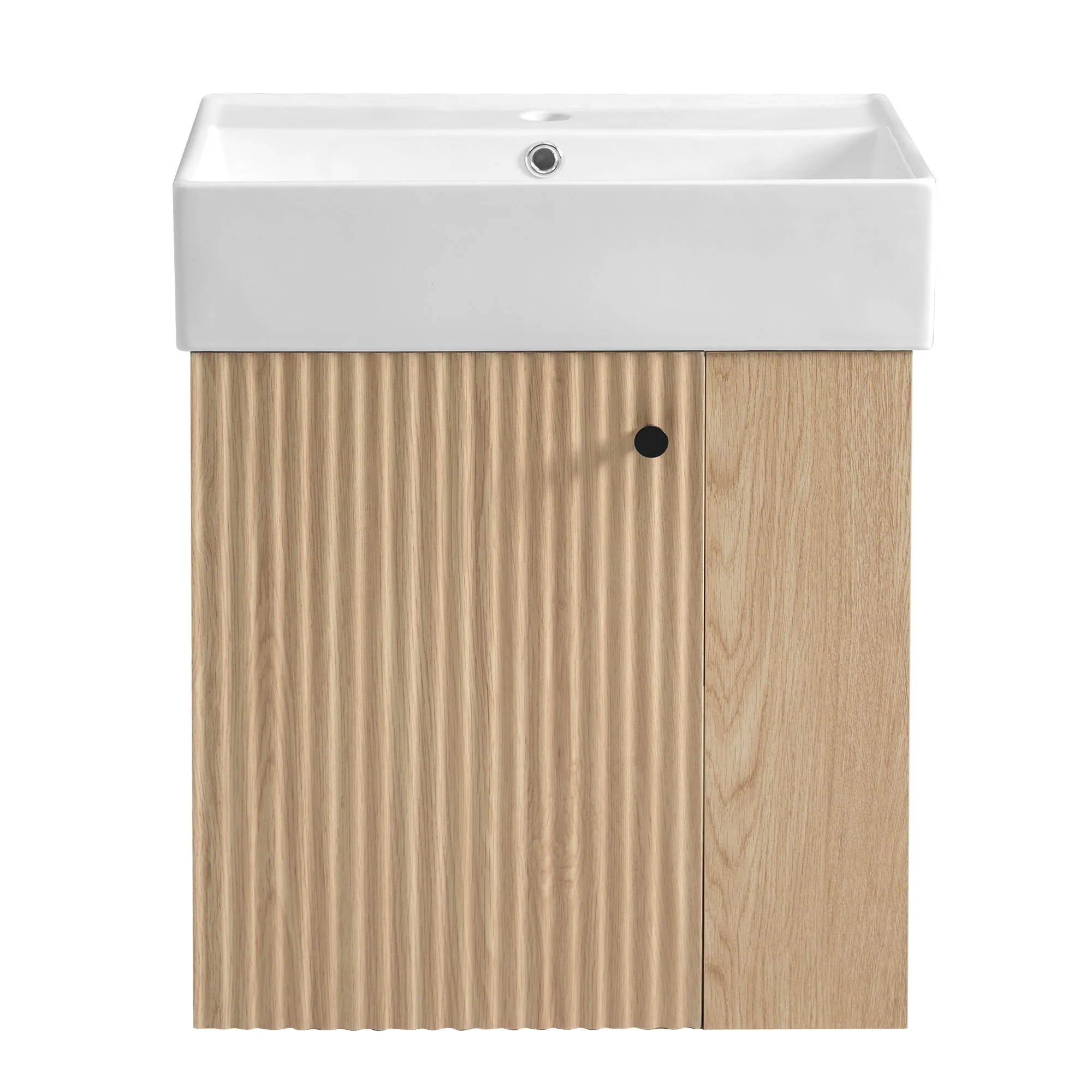Modern Floating Bathroom Vanity With Ceramic Basin Perfect For Small Bathrooms - Image 5