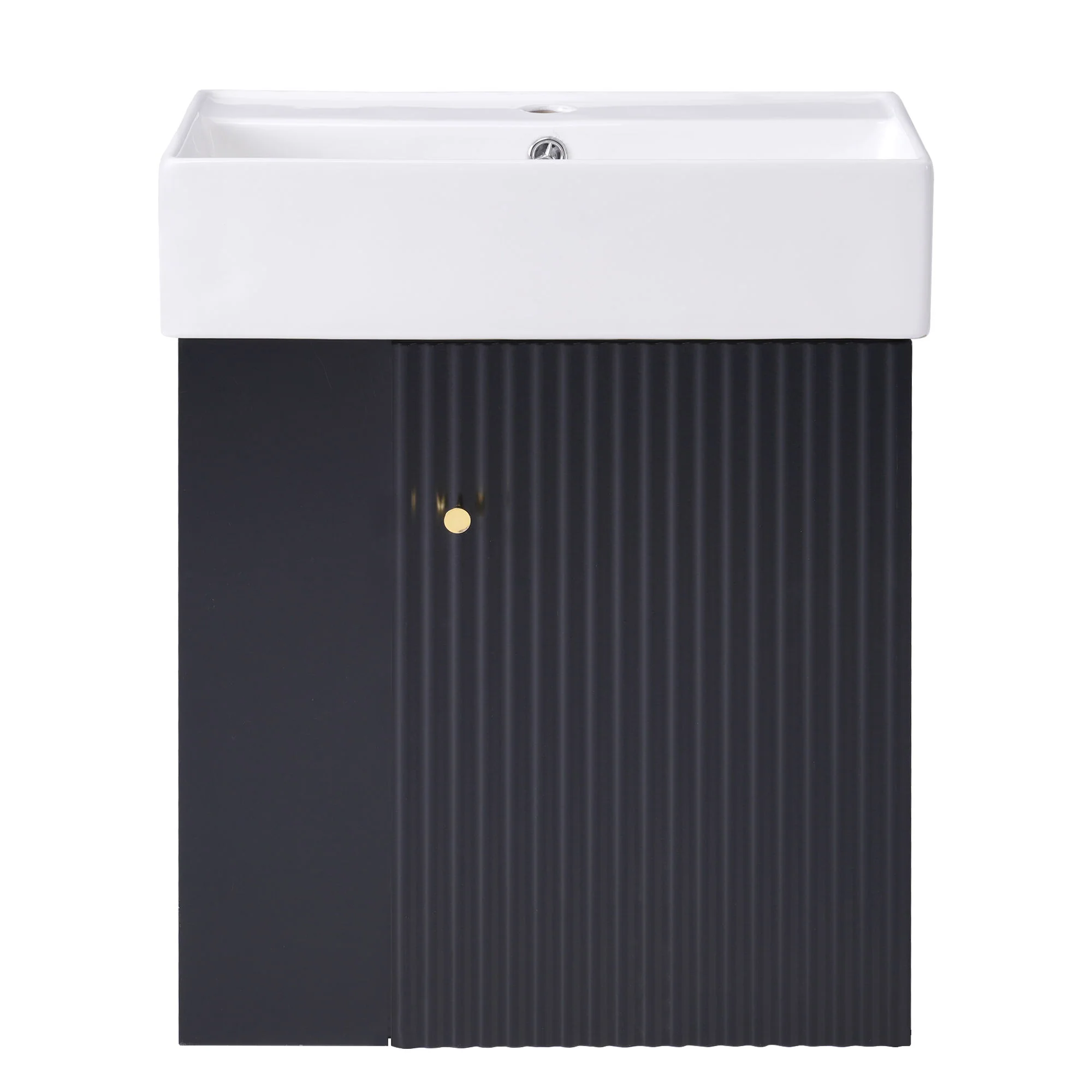 Modern Floating Bathroom Vanity With Ceramic Basin Perfect For Small Bathrooms - Image 8