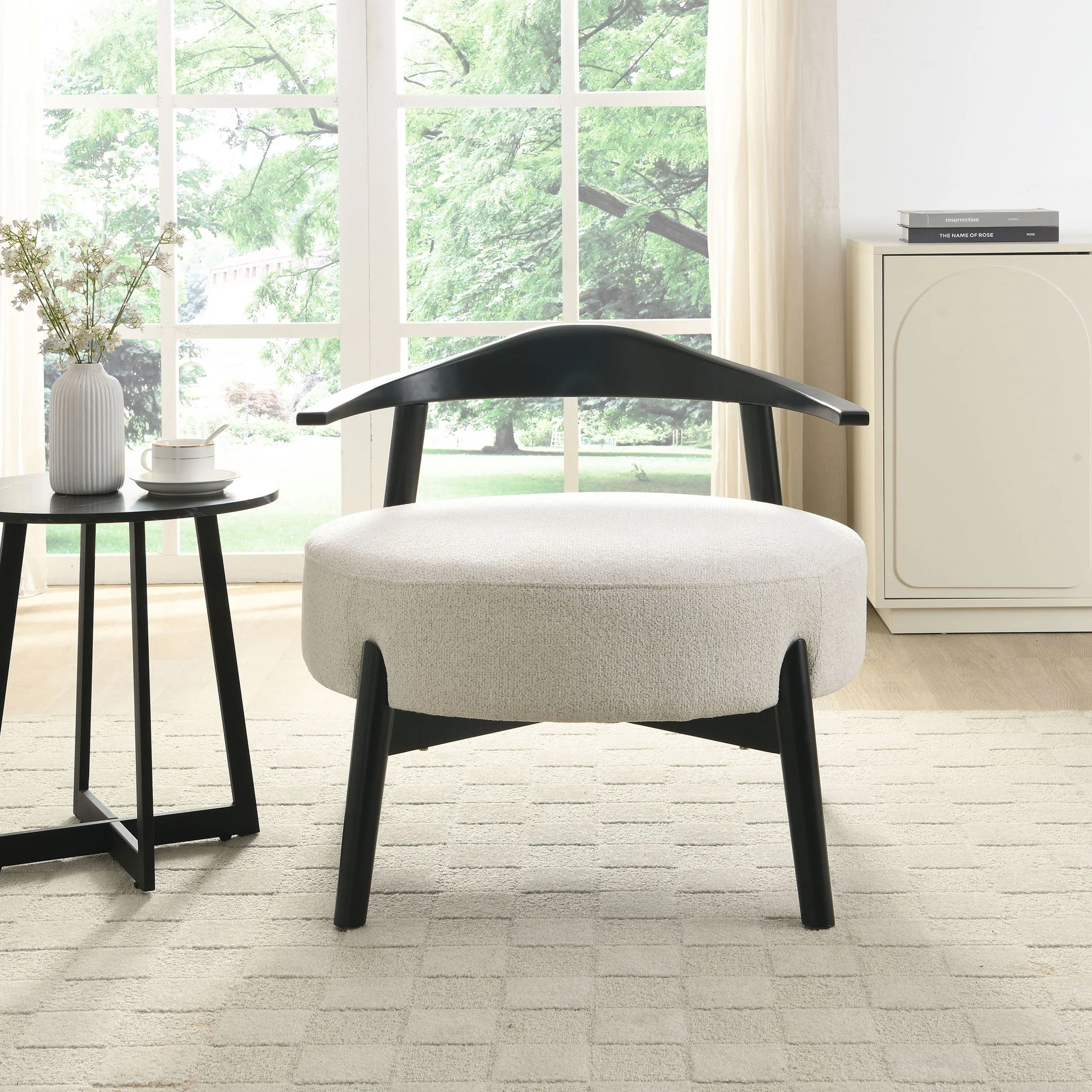 Modern Living Room Upholstered Accent Chair - Image 9