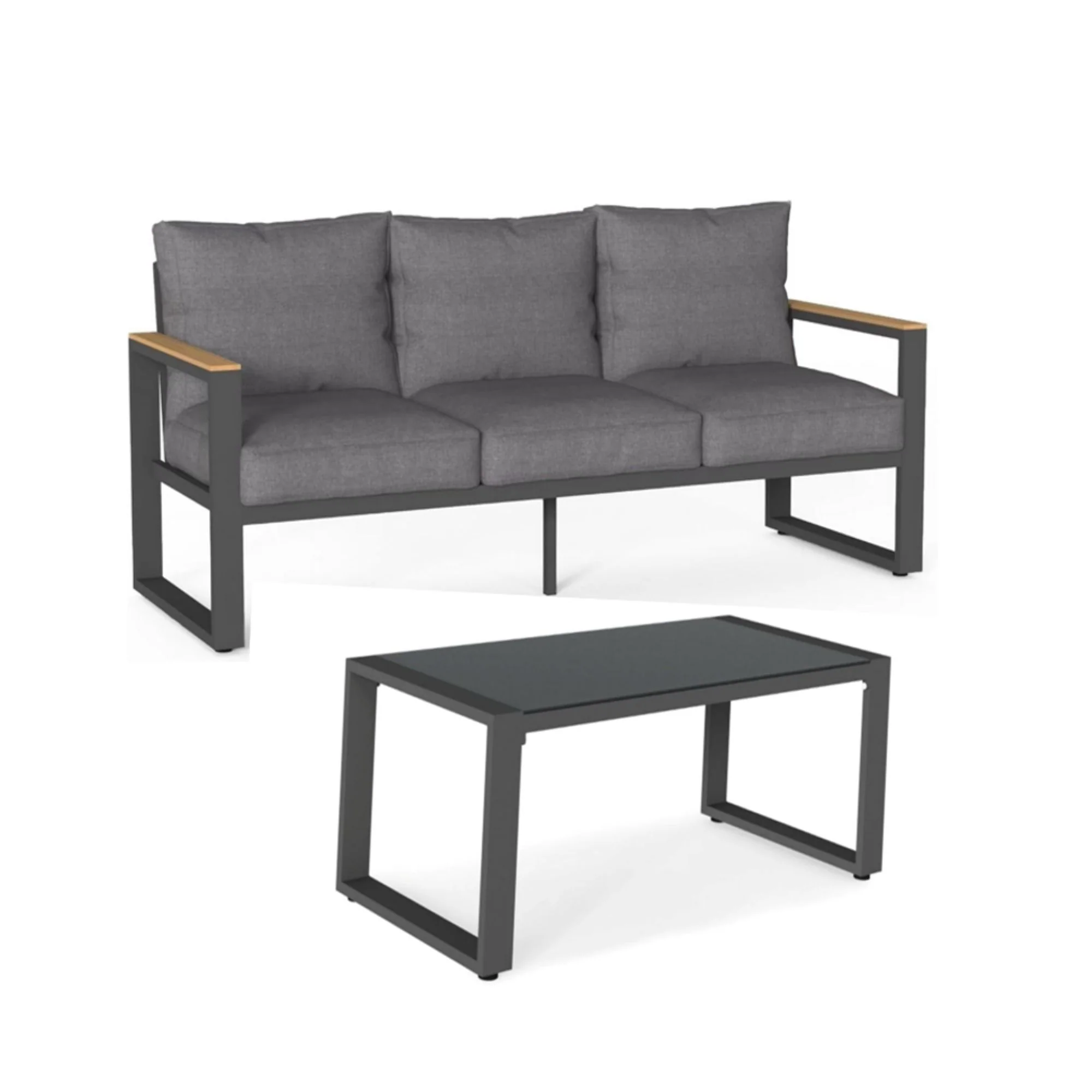 Modern Outdoor Sofa Set With Coffee Table - Image 25