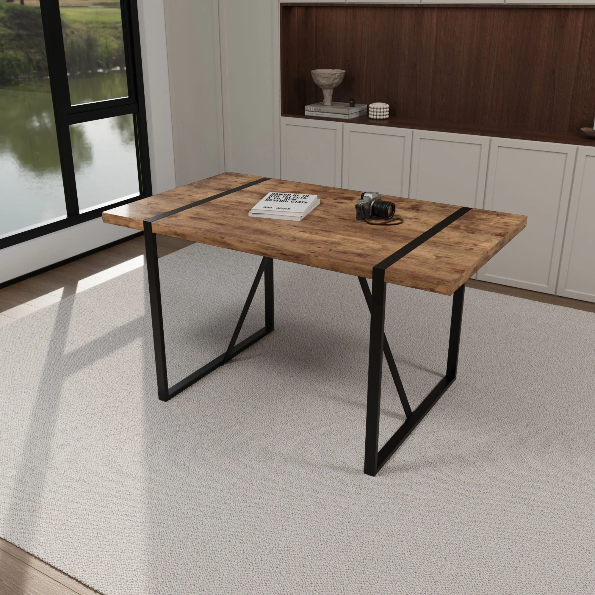 Dining Table, Rectangular - Wood - Image 3
