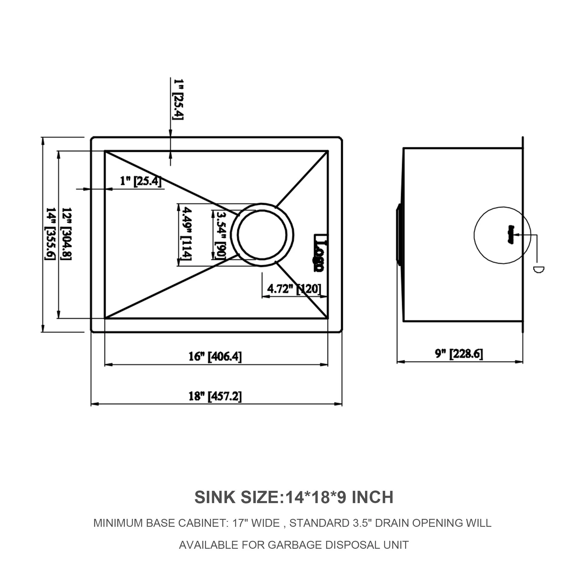 Modern Style Undermount Sink With Stainless Steel, Deep Single Bowl - Image 15