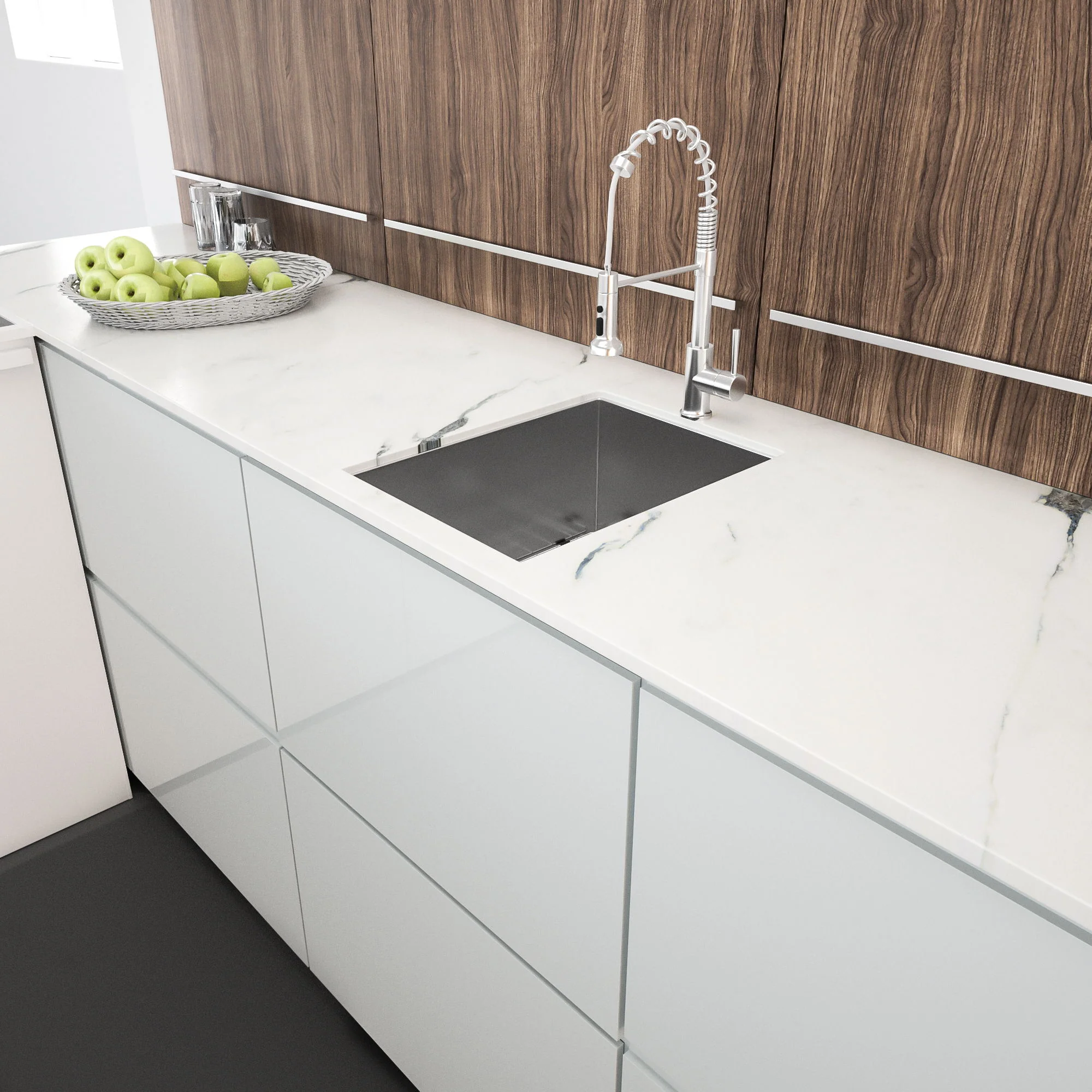 Modern Style Undermount Sink With Stainless Steel, Deep Single Bowl - Image 7