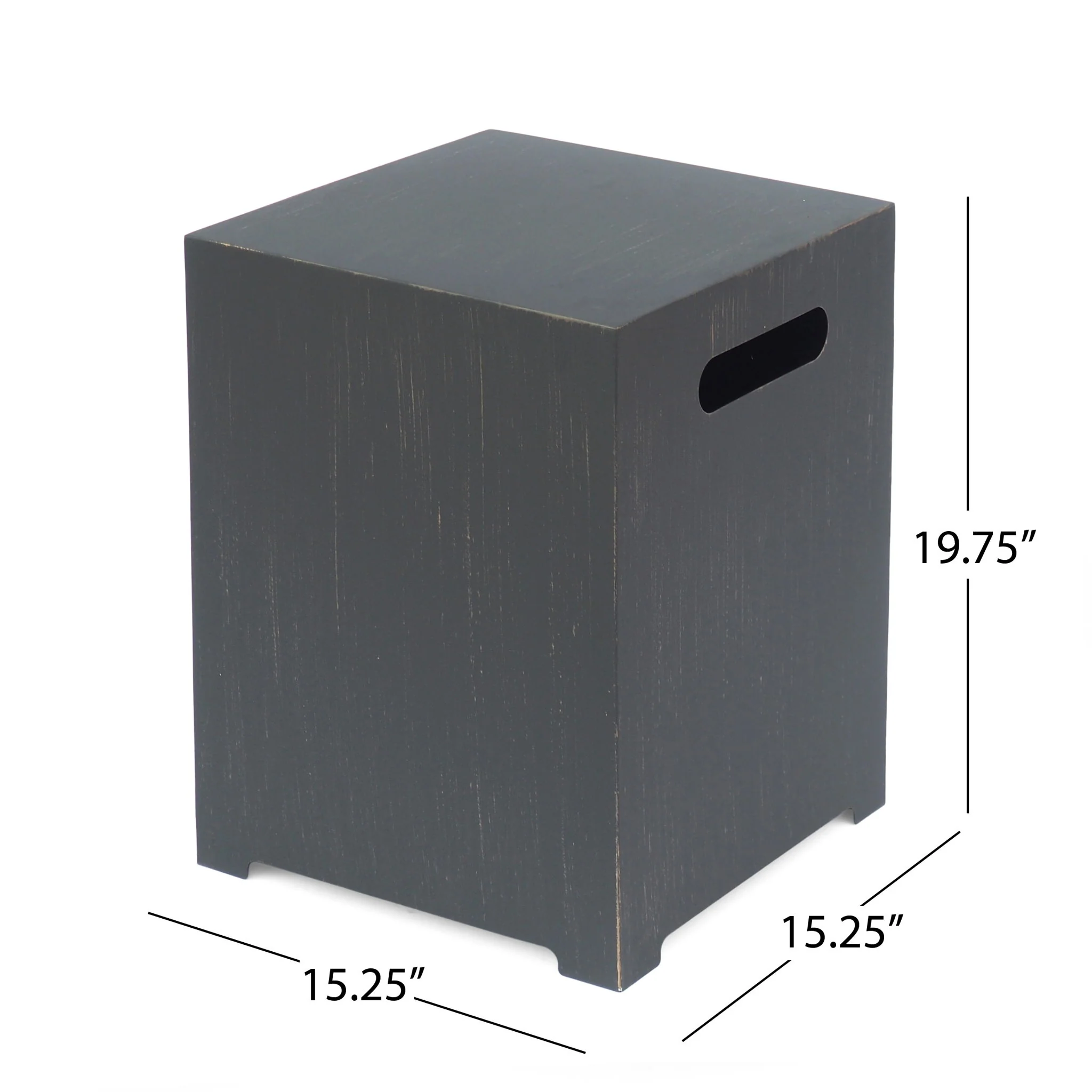 Modern Tank Holder Side Table With Powder Coated Frame - Image 3