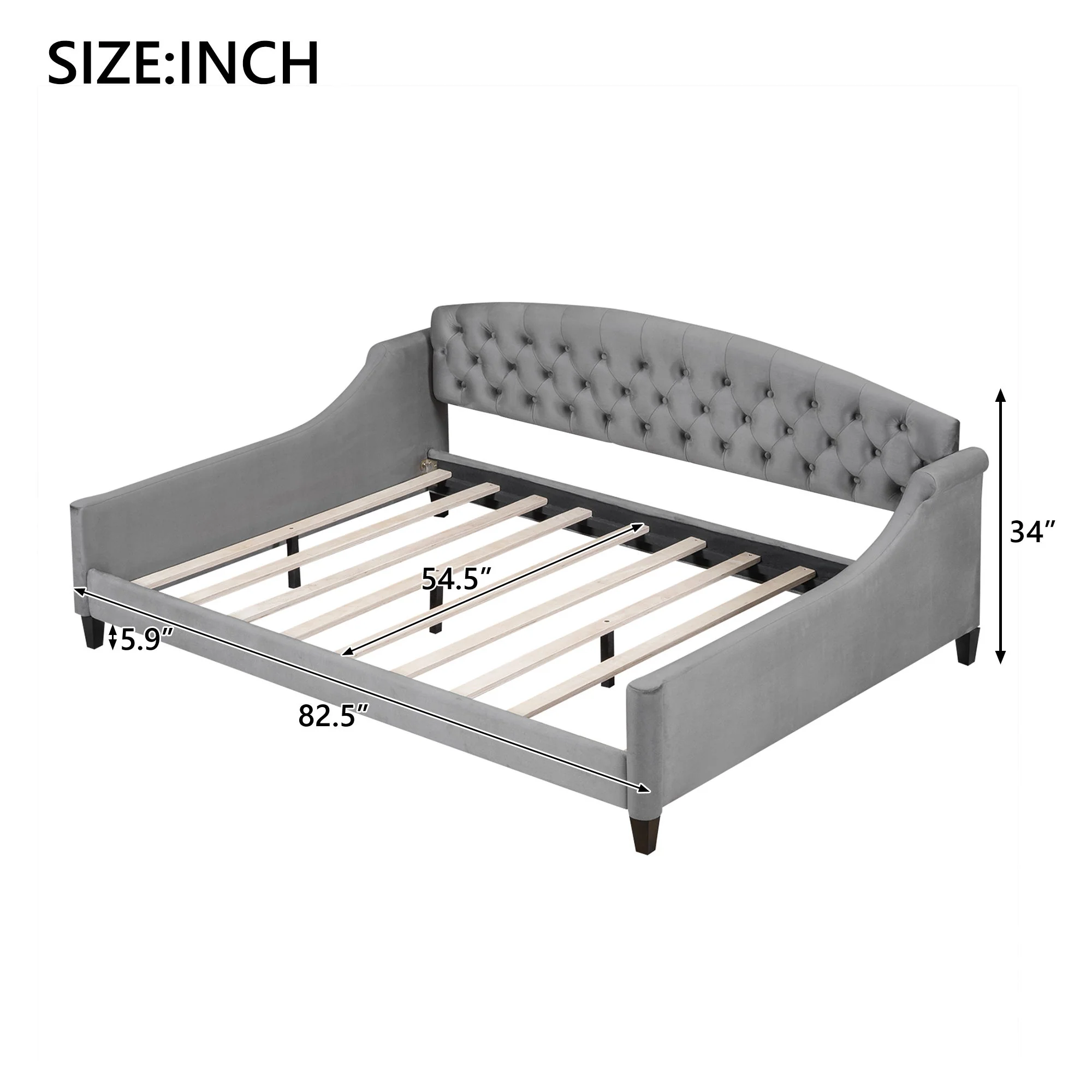 Modern Tufted Button Daybed - Image 14