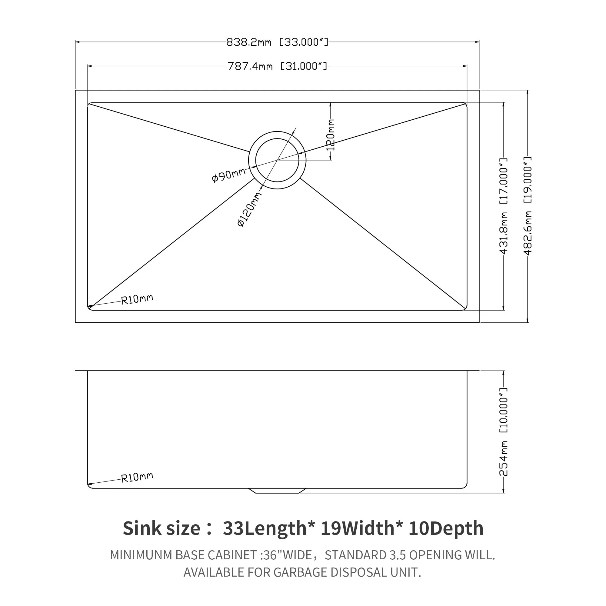 Modern Undermount Stainless Steel Kitchen Sink 16 Gauge, Deep Single Bowl - Image 49