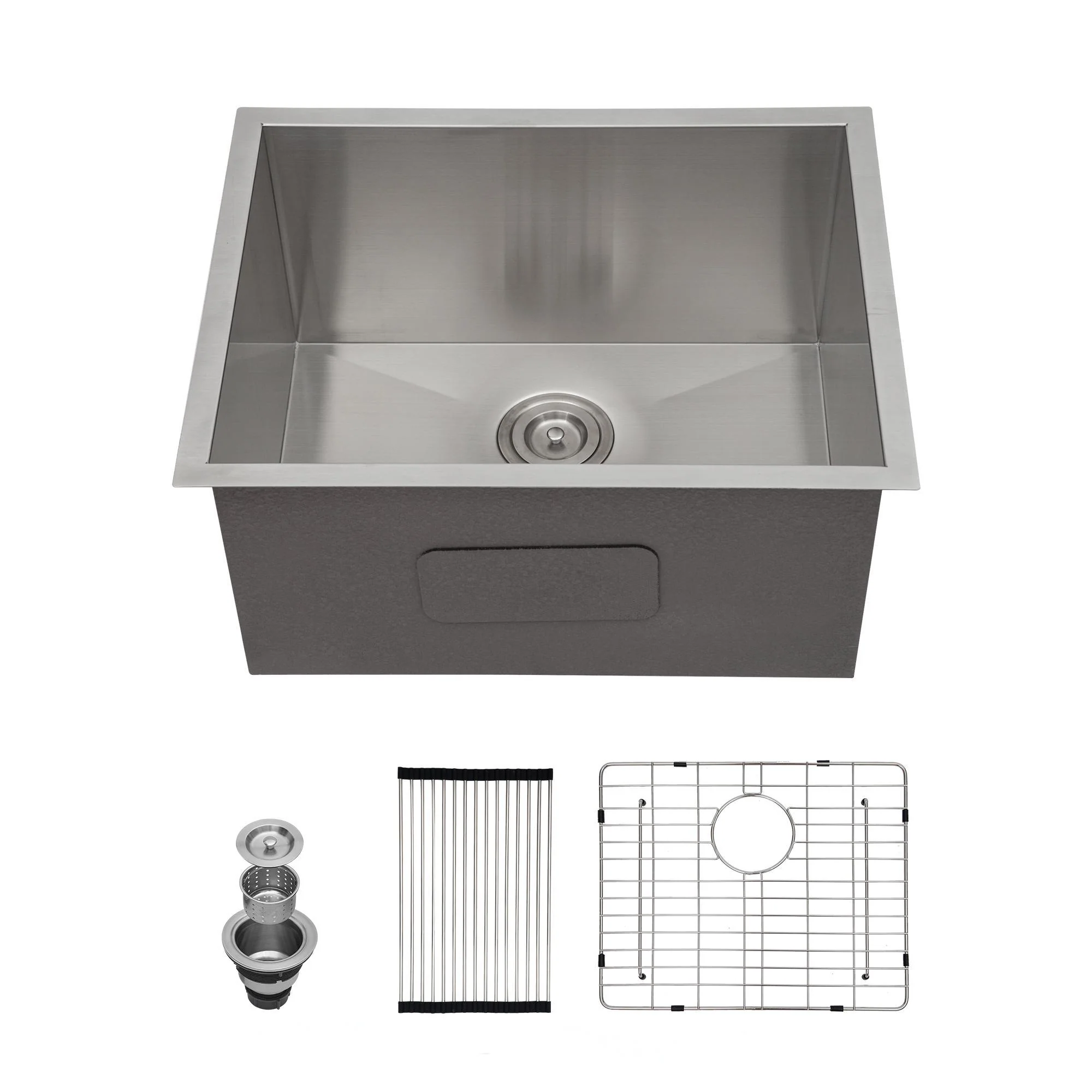 Modern Undermount Stainless Steel Kitchen Sink 16 Gauge, Deep Single Bowl - Image 5