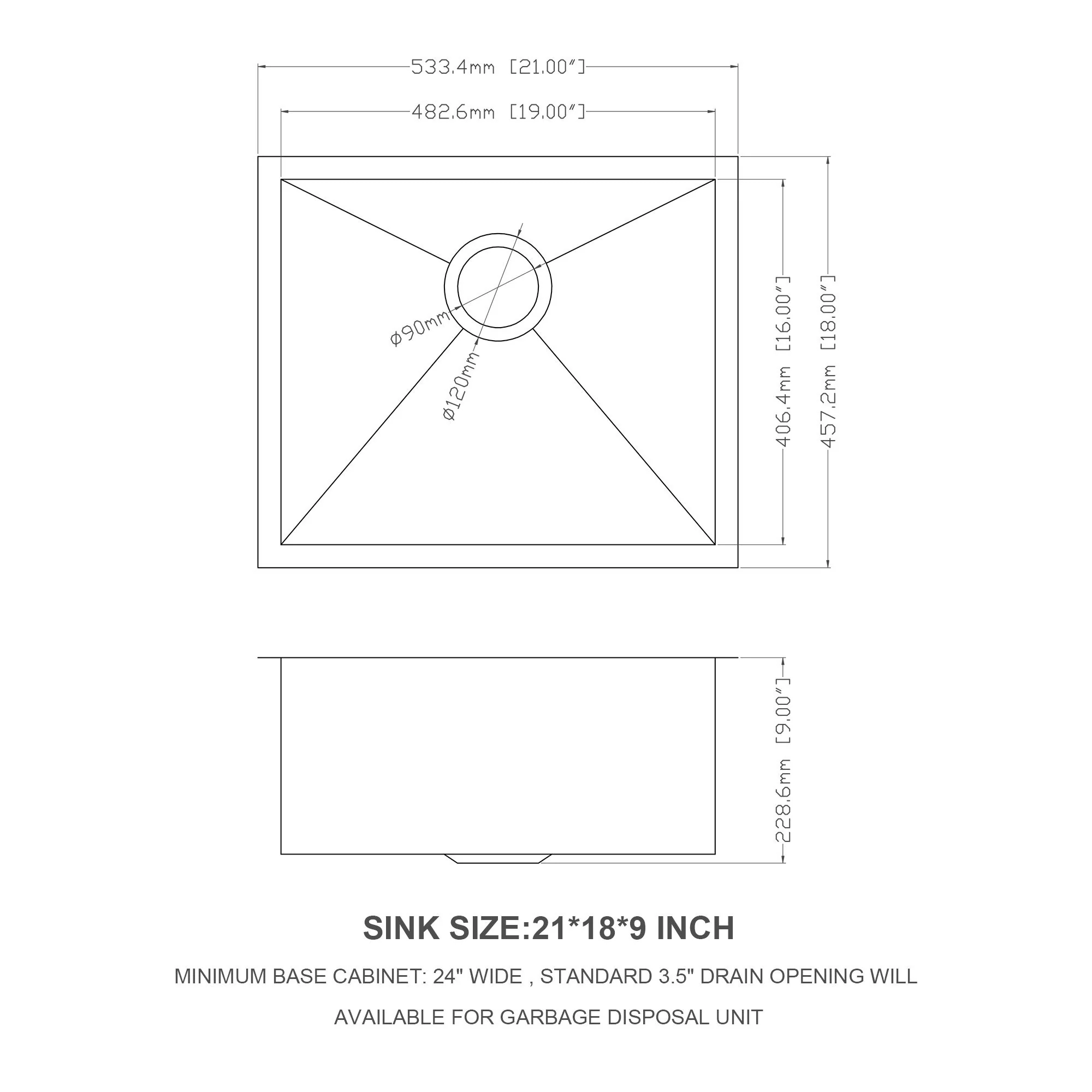 Modern Undermount Stainless Steel Kitchen Sink 16 Gauge, Deep Single Bowl - Image 63