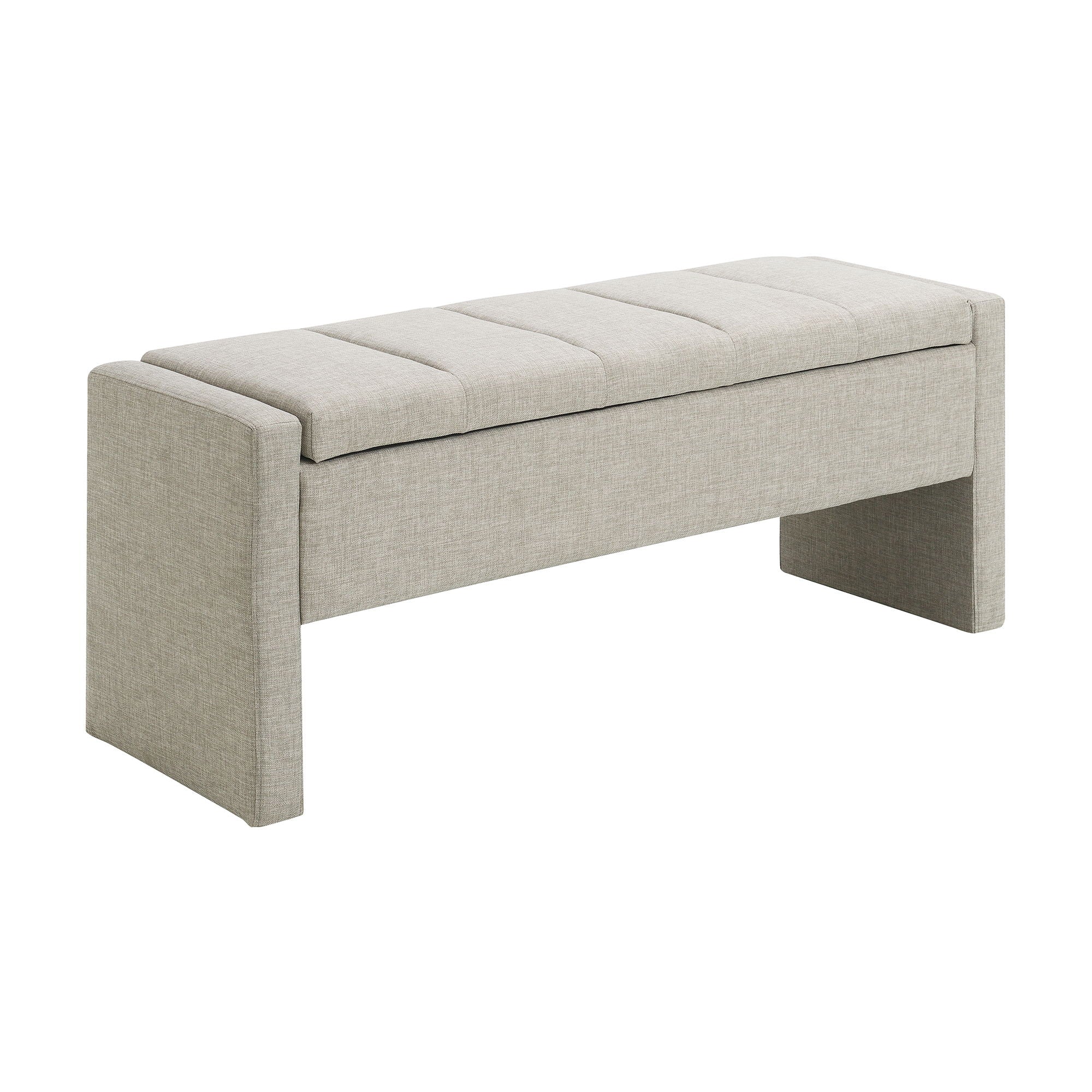 Modern Upholstered Large Bed End Bench With Storage - Image 3