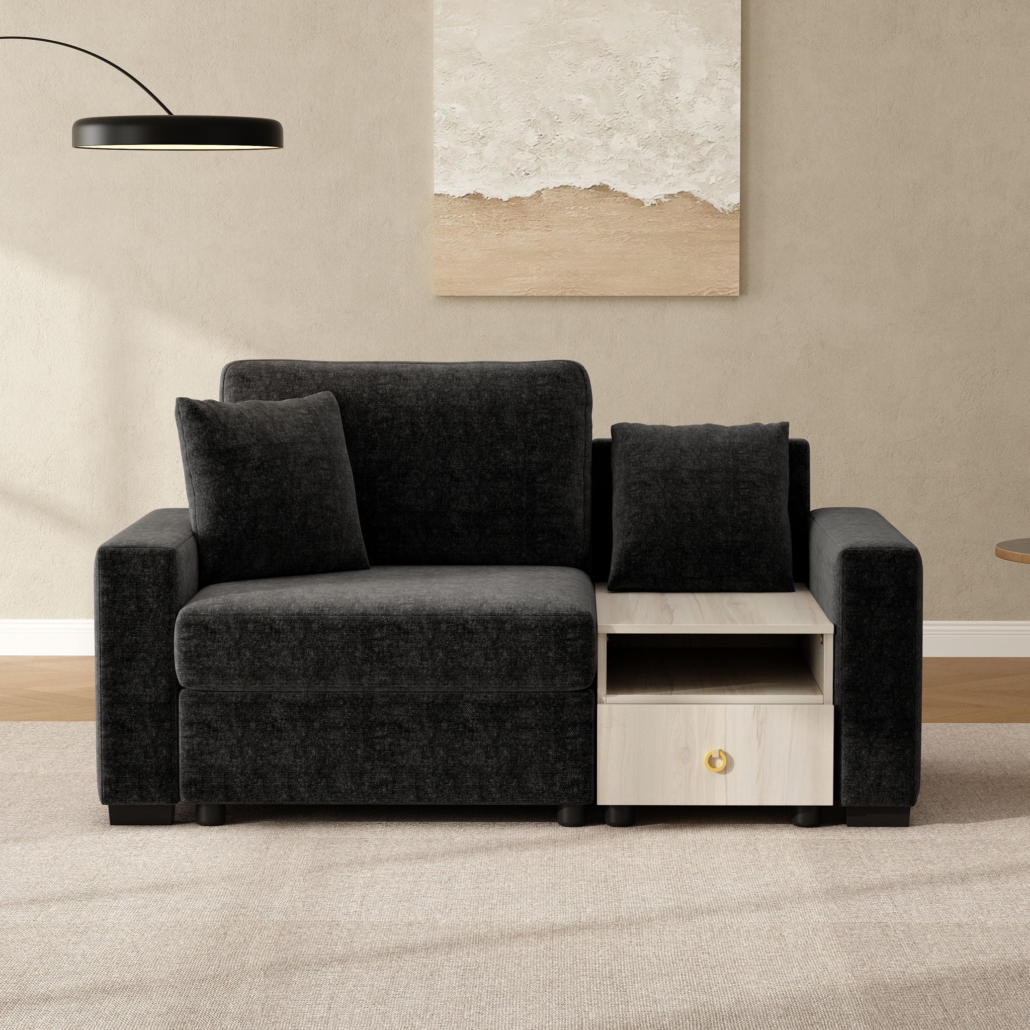 Modular Sofa Couch With Storage Armrest And Center Console - Image 20
