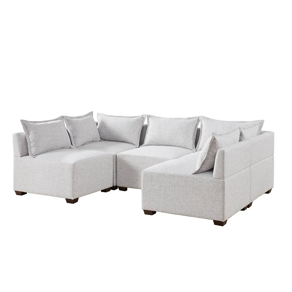 Molly - Modular Corner Chair - Silver Gray - Image 3
