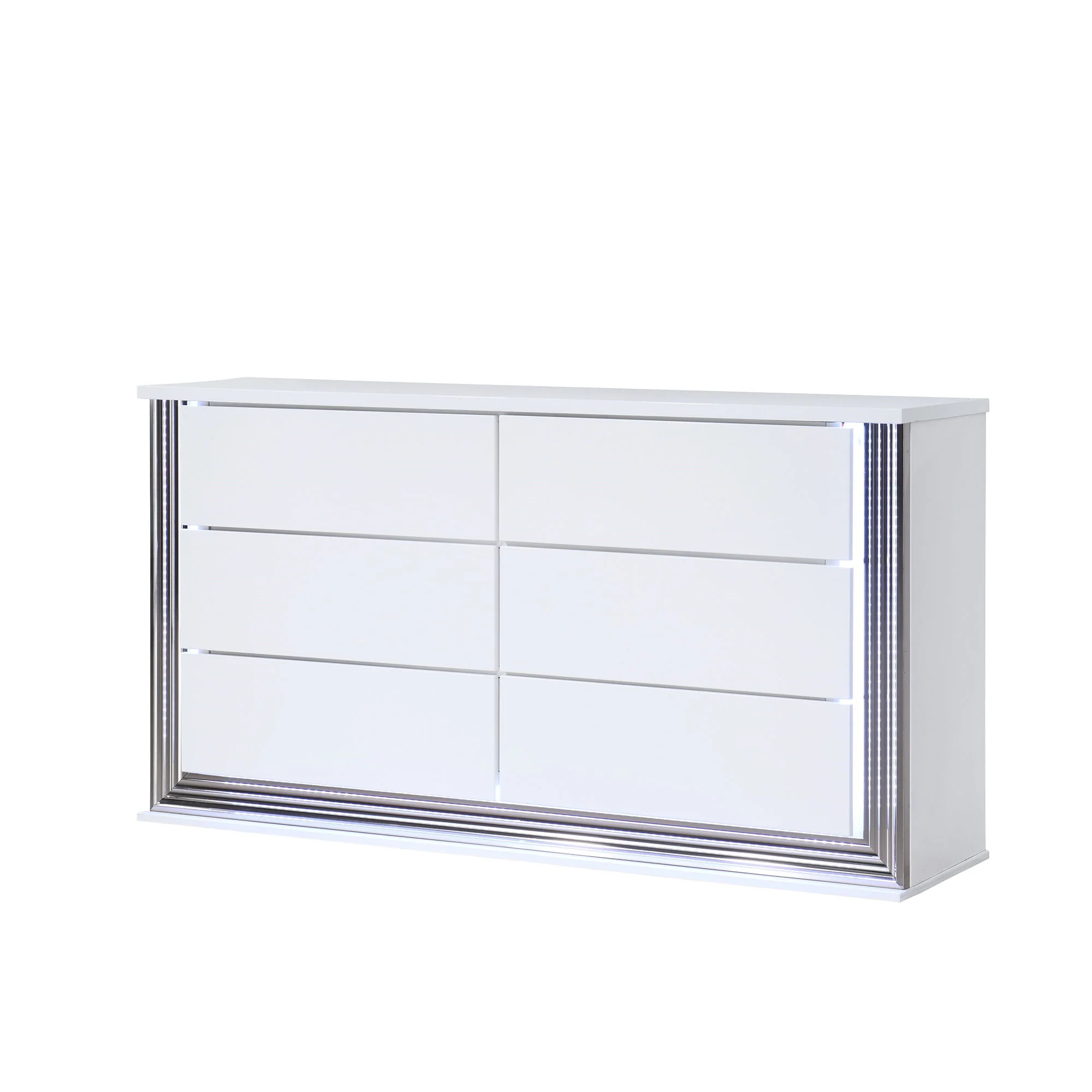 Moon - Smooth Dresser With LED - White - Image 3