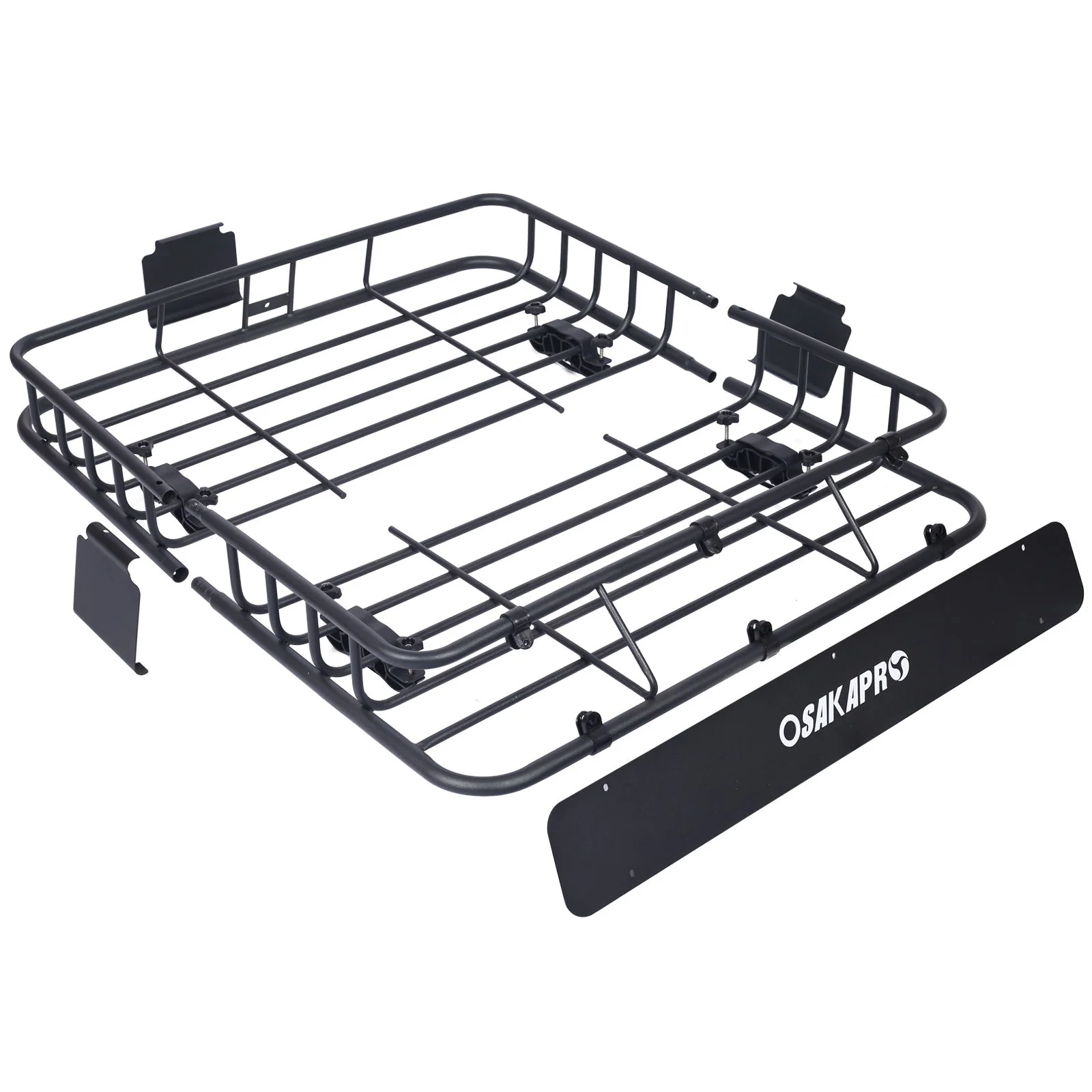 Motoring Rooftop Cargo Carrier Basket Steel, Universal Fit Roof Rack - Image 7
