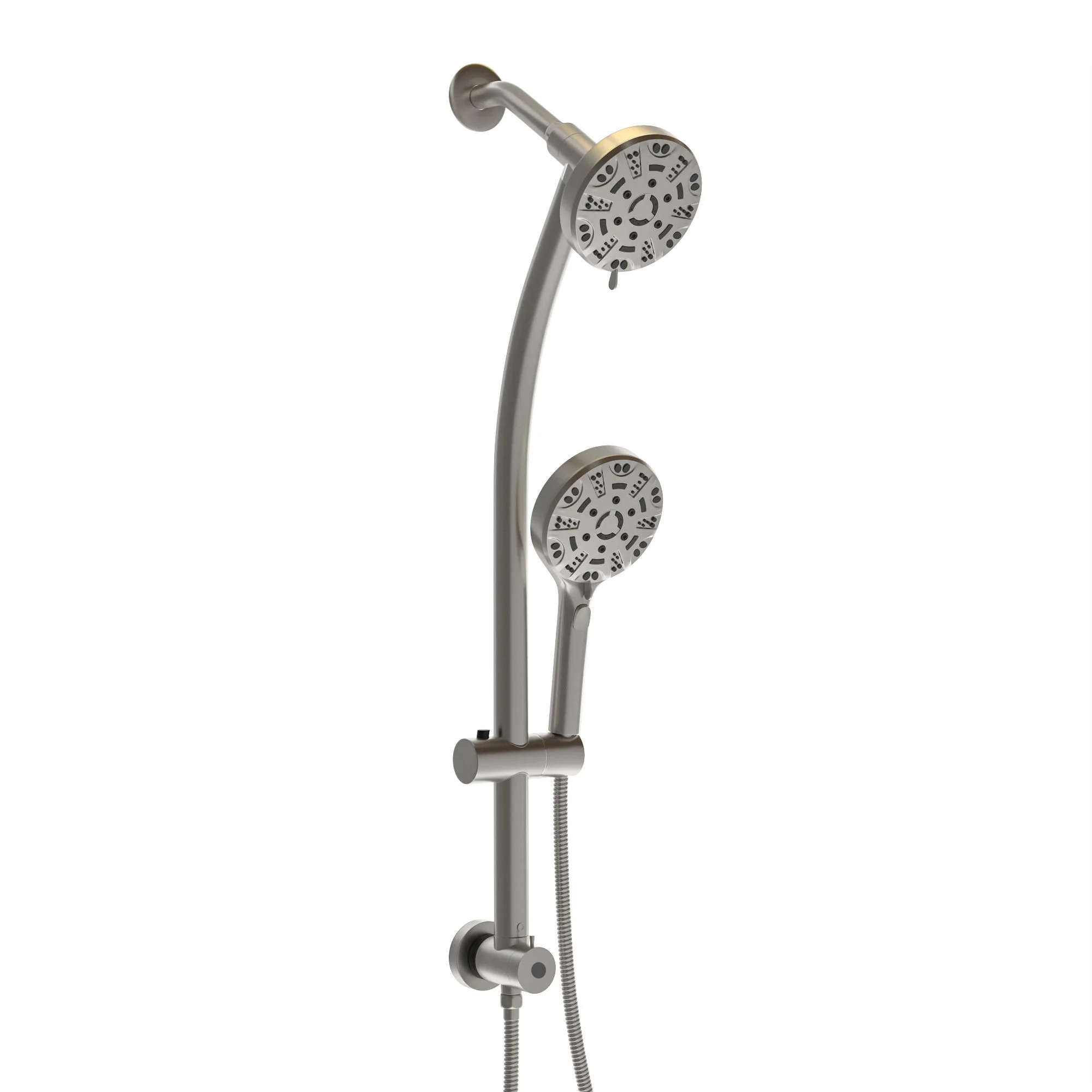 Multi Function Dual Shower Head System With 4.7" Rain Showerhead, 8 Function Hand Shower, Adjustable Slide Bar - Image 3