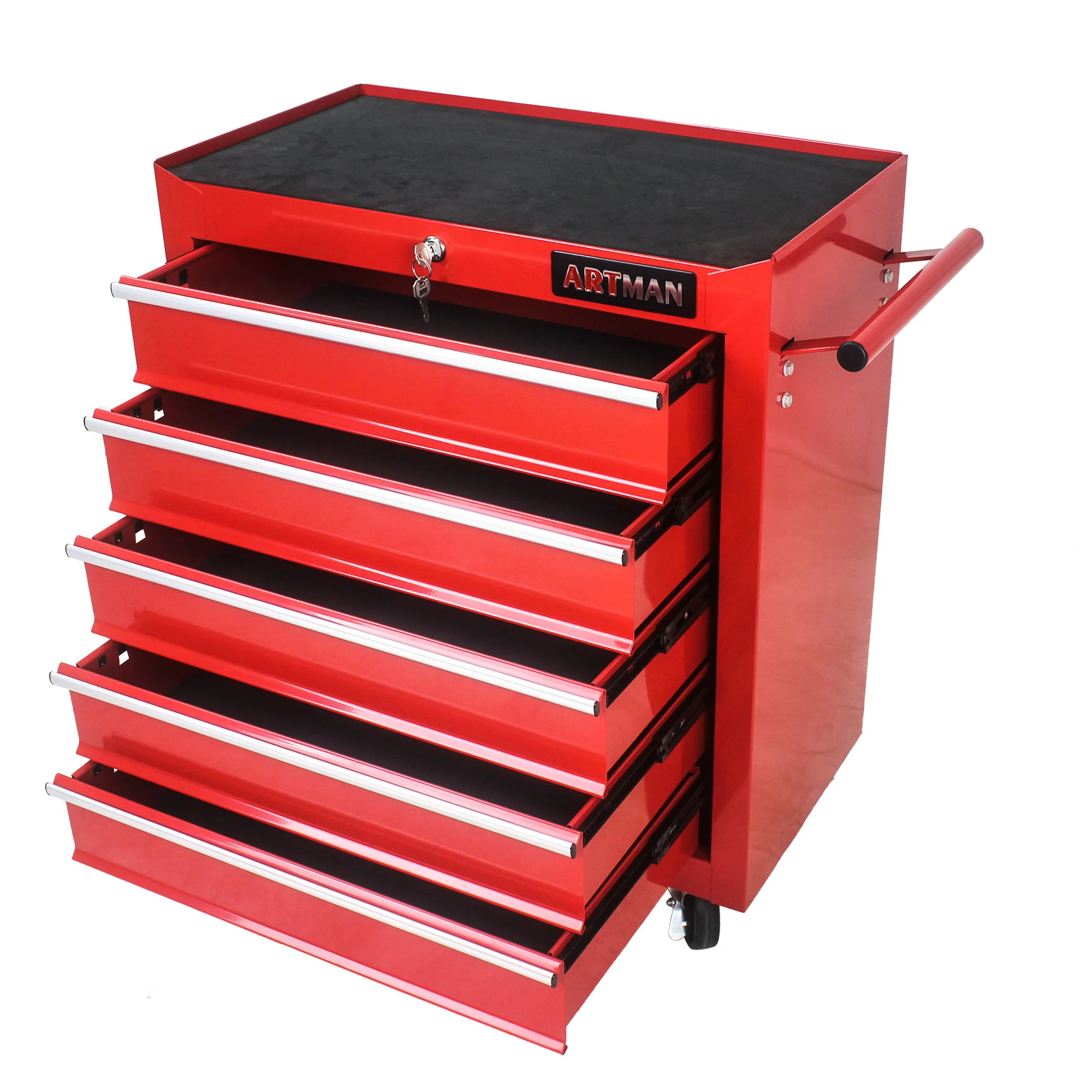 Multifunctional Tool Cart With Wheels And Drawers - Image 32