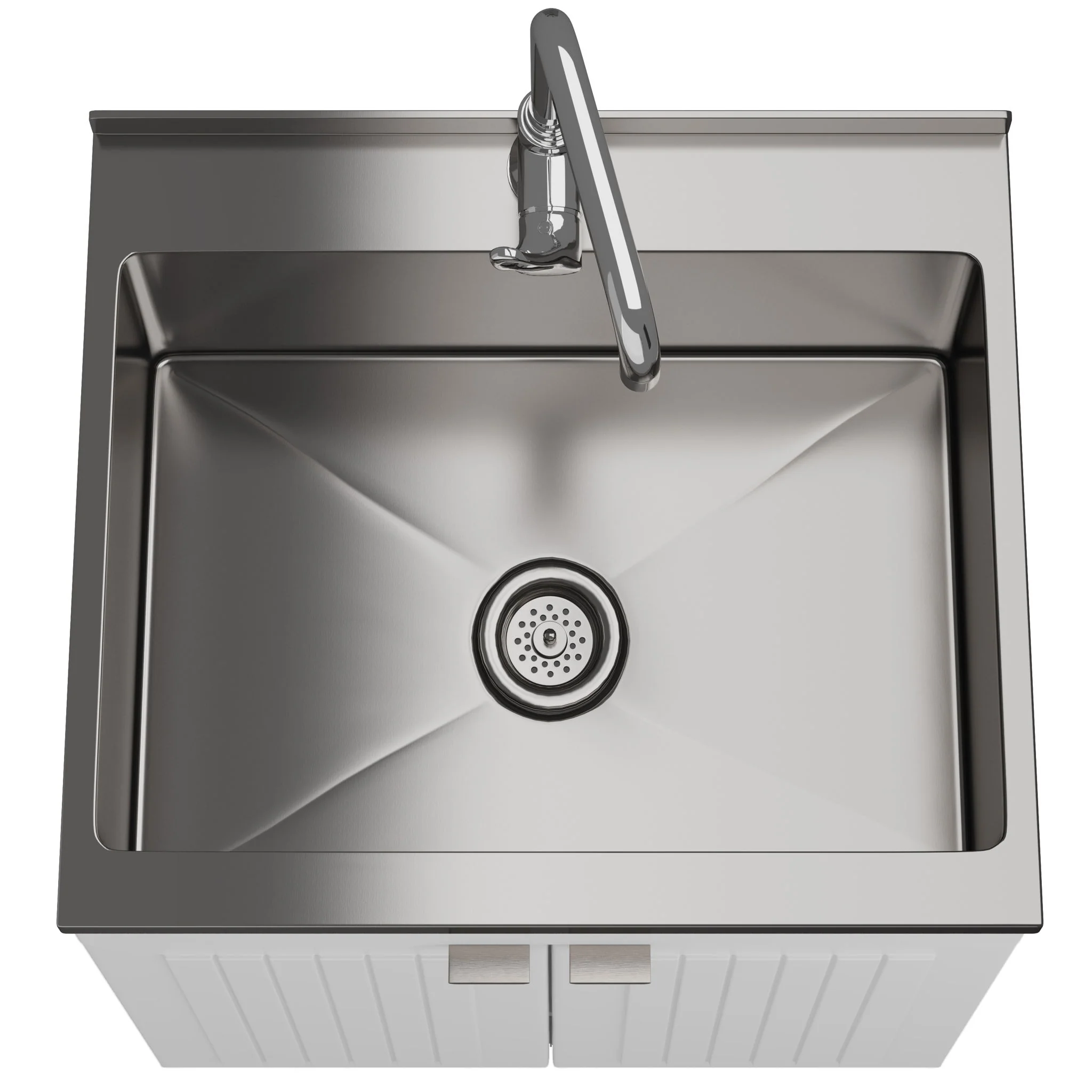 Murphy - Laundry Cabinet & Faucet And Stainless Steel Sink - Image 8