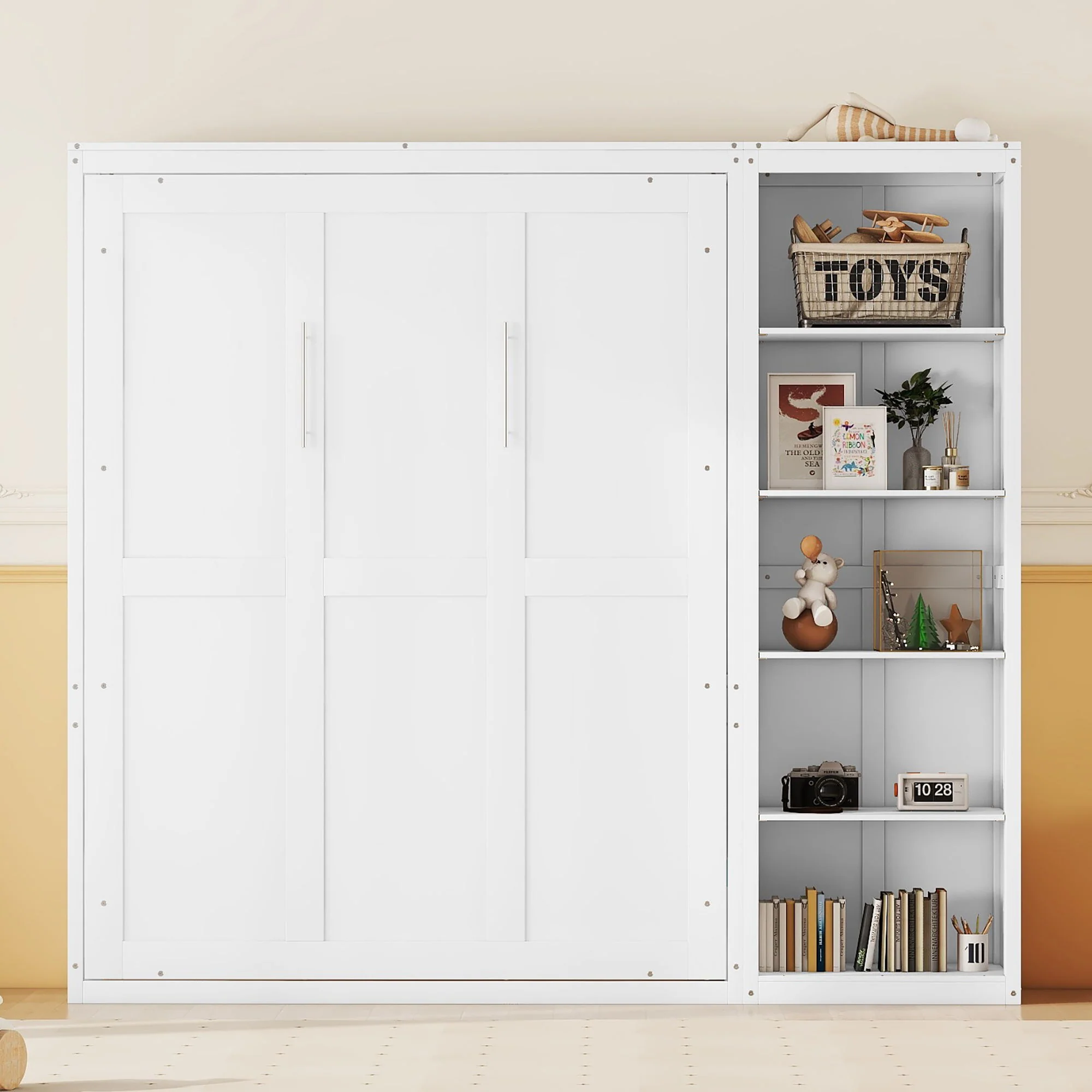Murphy Wall Bed With Shelves - Image 9