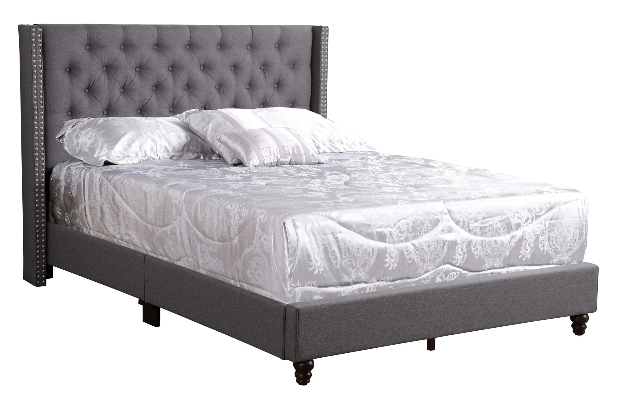 Nailhead Bed Transitional Vibrant - Image 16
