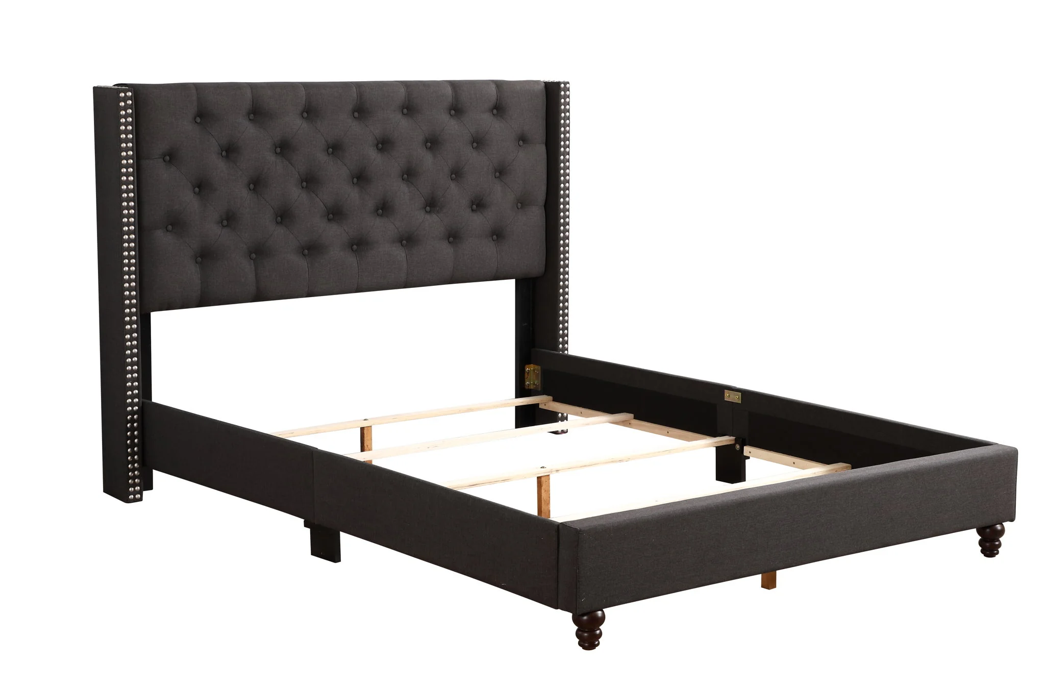 Nailhead Bed Transitional Vibrant - Image 5