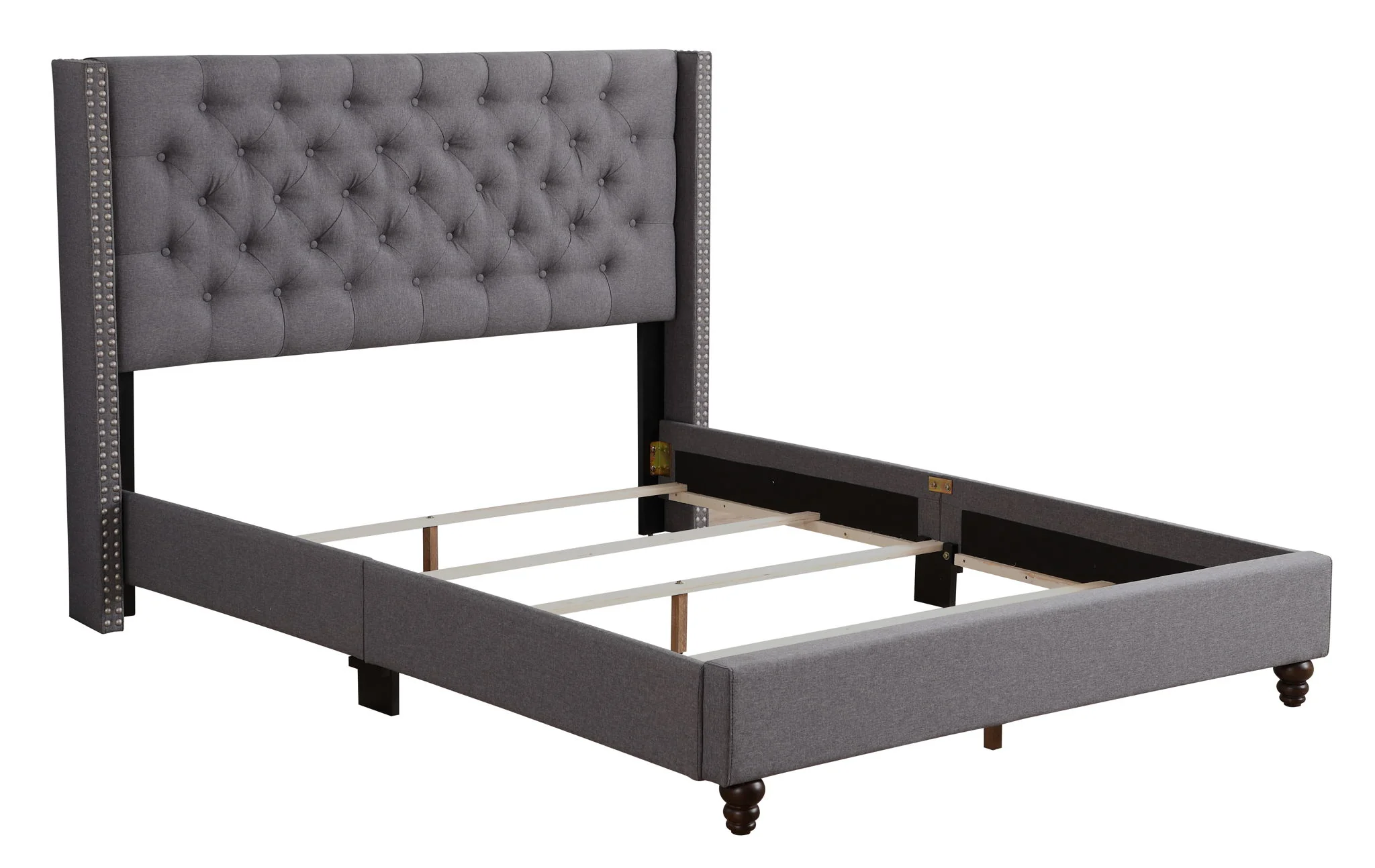 Nailhead Bed Transitional Vibrant - Image 7