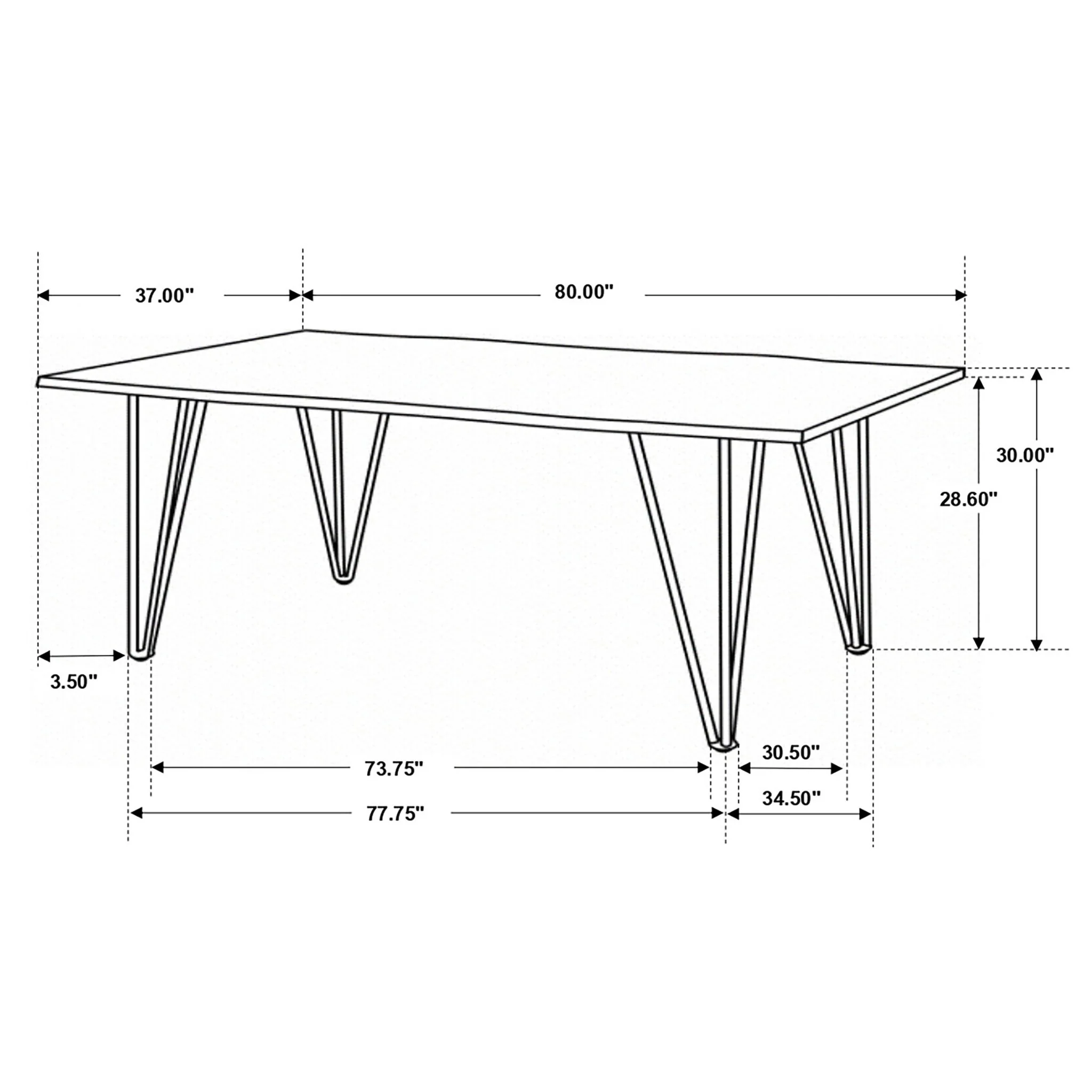 Neve - Sheesham Live Edge Dining Table - Gray - Image 3
