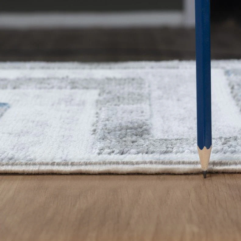 Nova - 2'7" X 7' Area Rug Polypropylene - White - Image 2