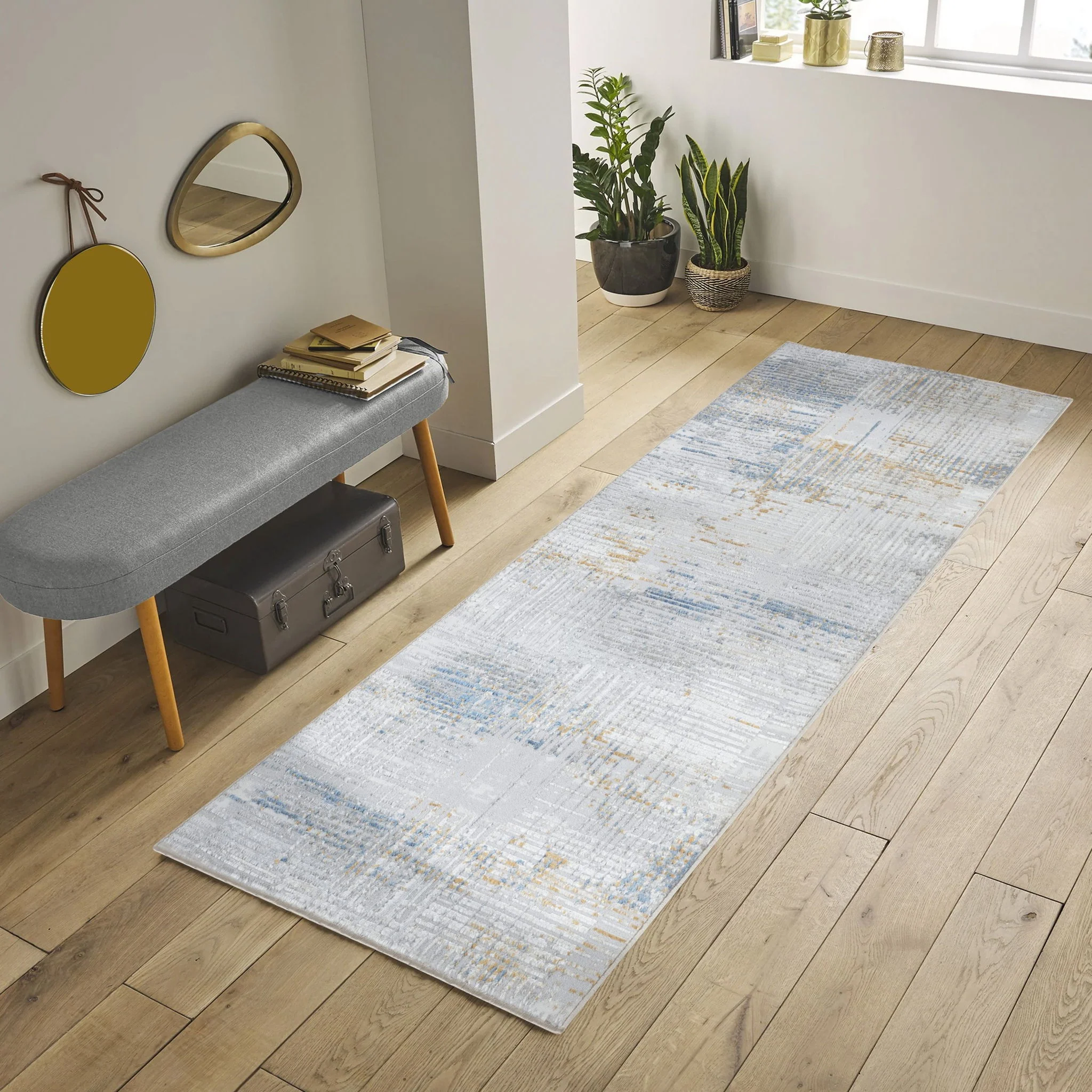 Nova - 5'3" X 7' Area Rug - Multi, Light Gray - Image 3