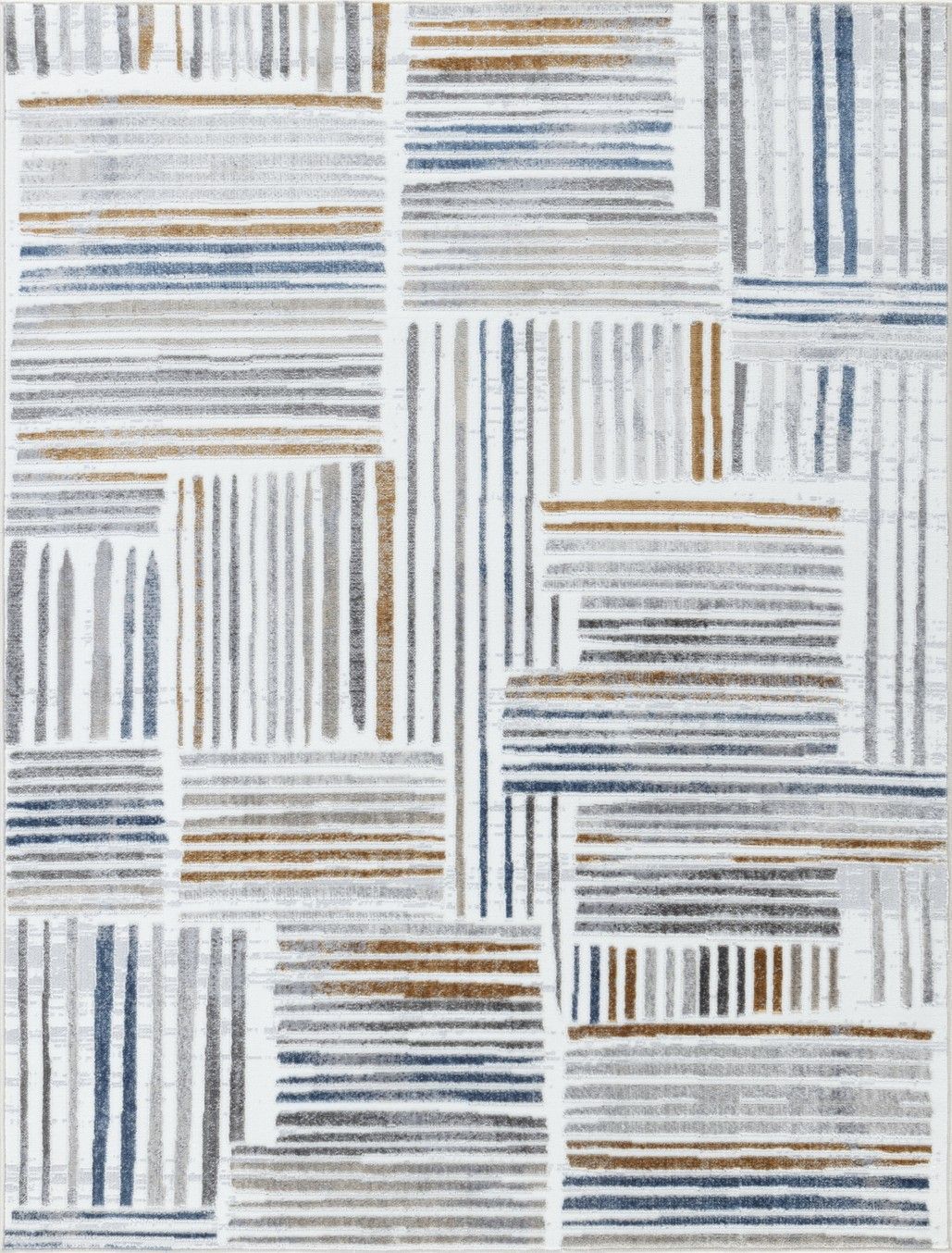 Nova - 5'3" X 7' Area Rug - Multi / White - Image 4