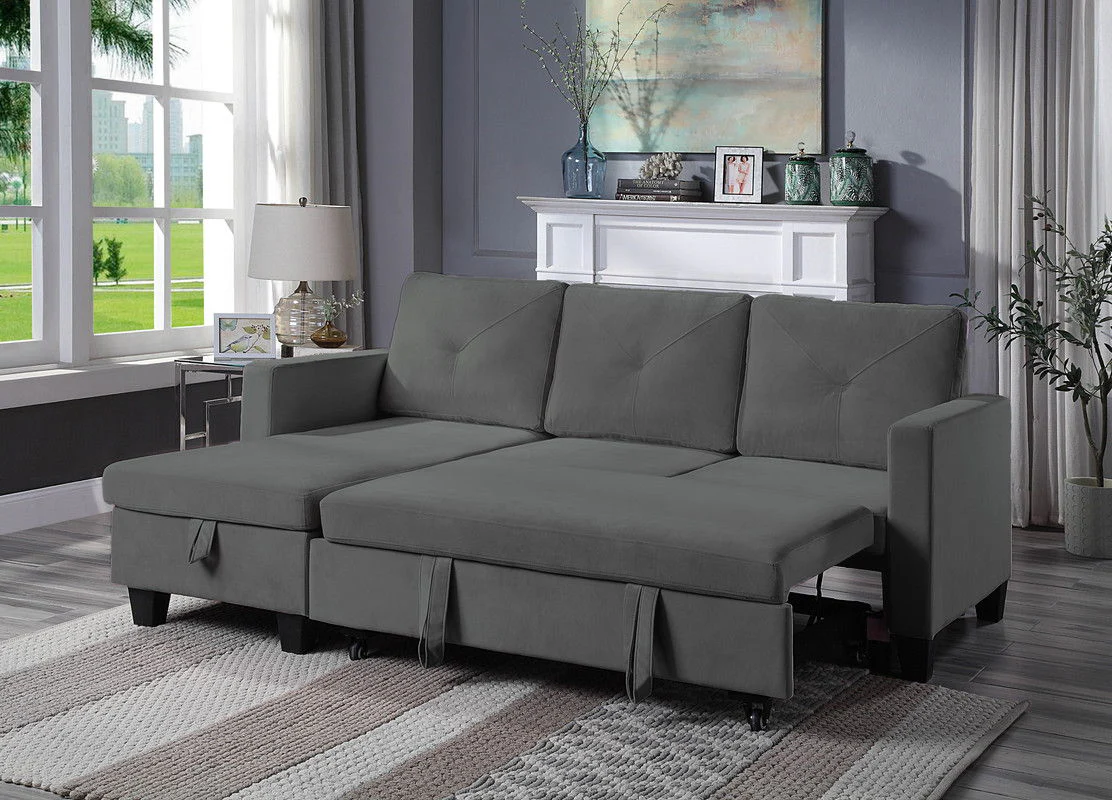 Nova - Reversible Sleeper Sectional Sofa With Storage Chaise - Image 3