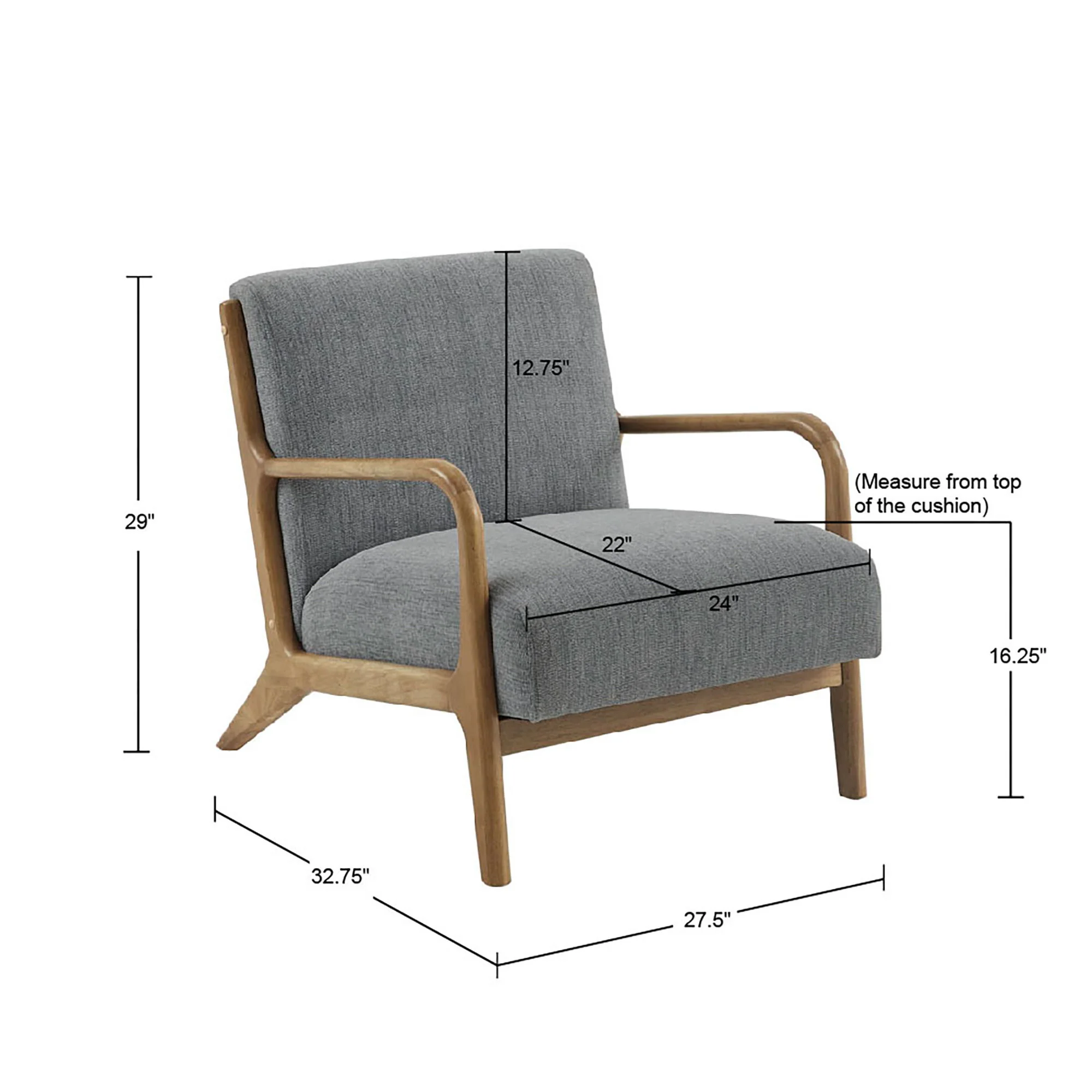 Novak - Lounge Chair - Gray - Image 2