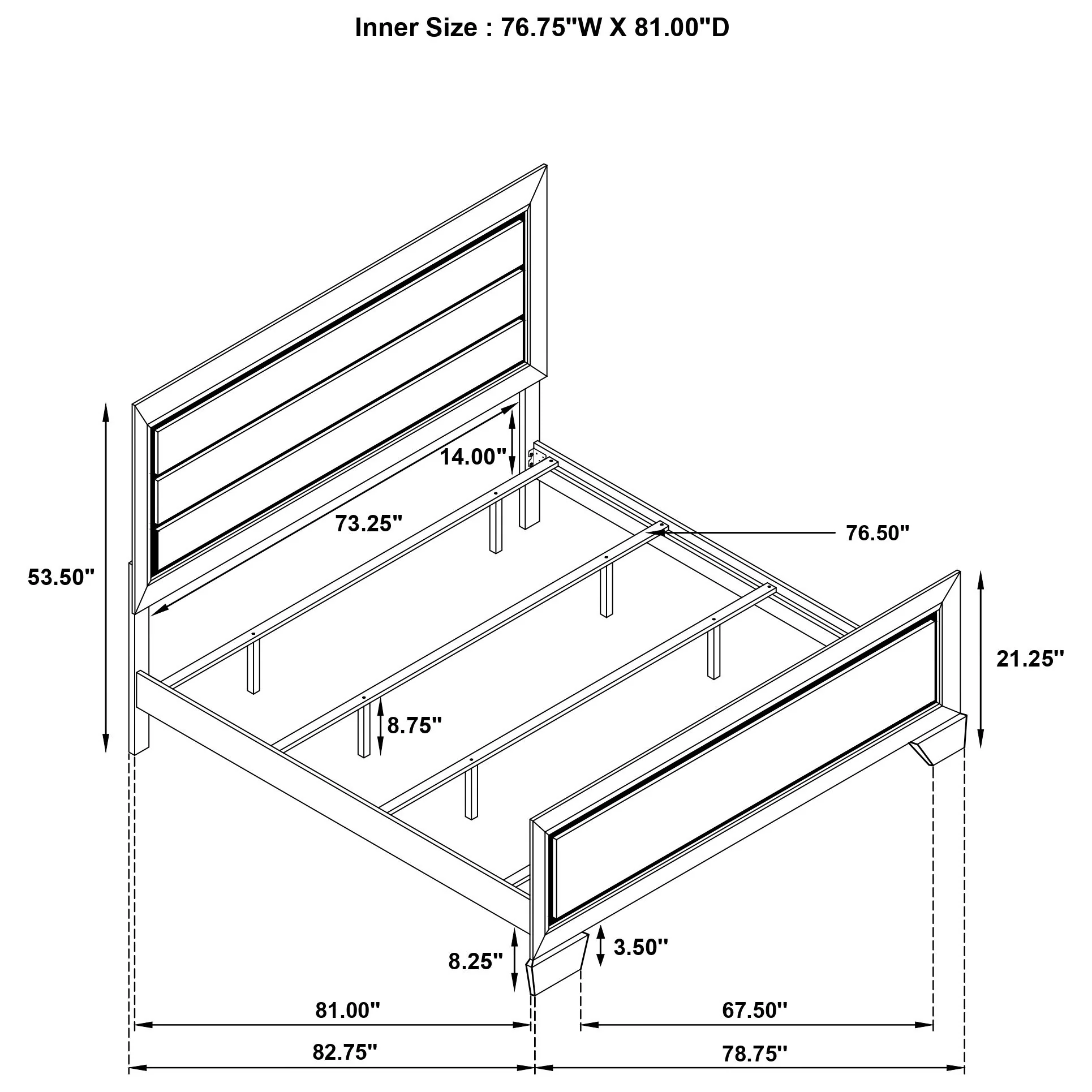 Oatfield - Panel Bed - Image 6