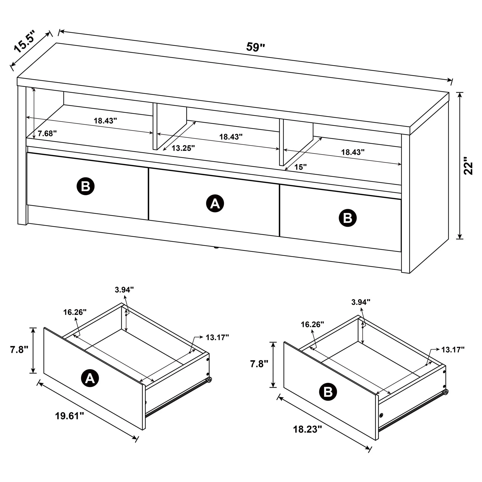 O'Brien - TV Stand Media Console - Image 6