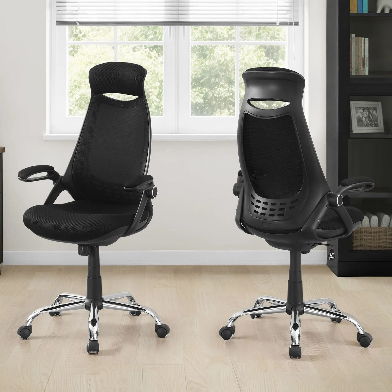 Office Chair, Adjustable Height, Swivel, Ergonomic, Armrests, Contemporary & Modern - Image 12