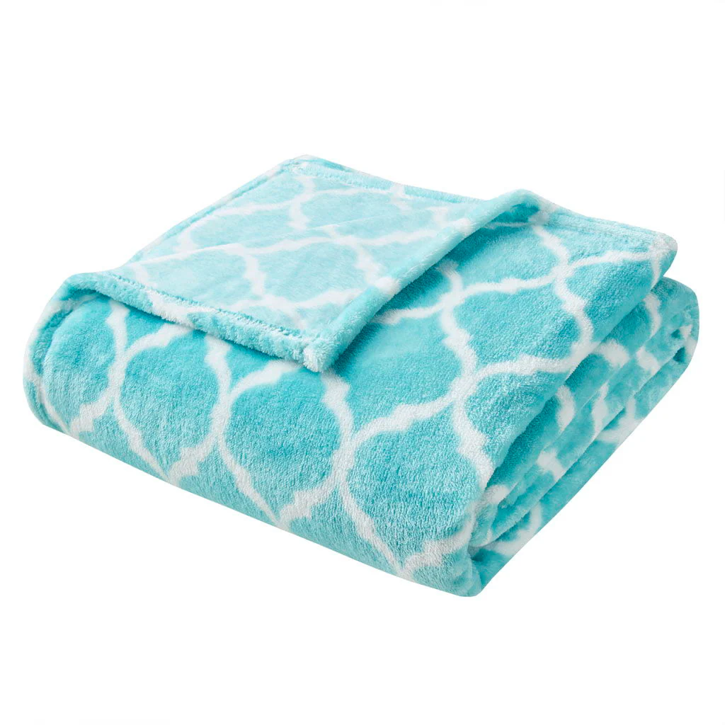 Ogee - Oversized Throw - Aqua - Image 2