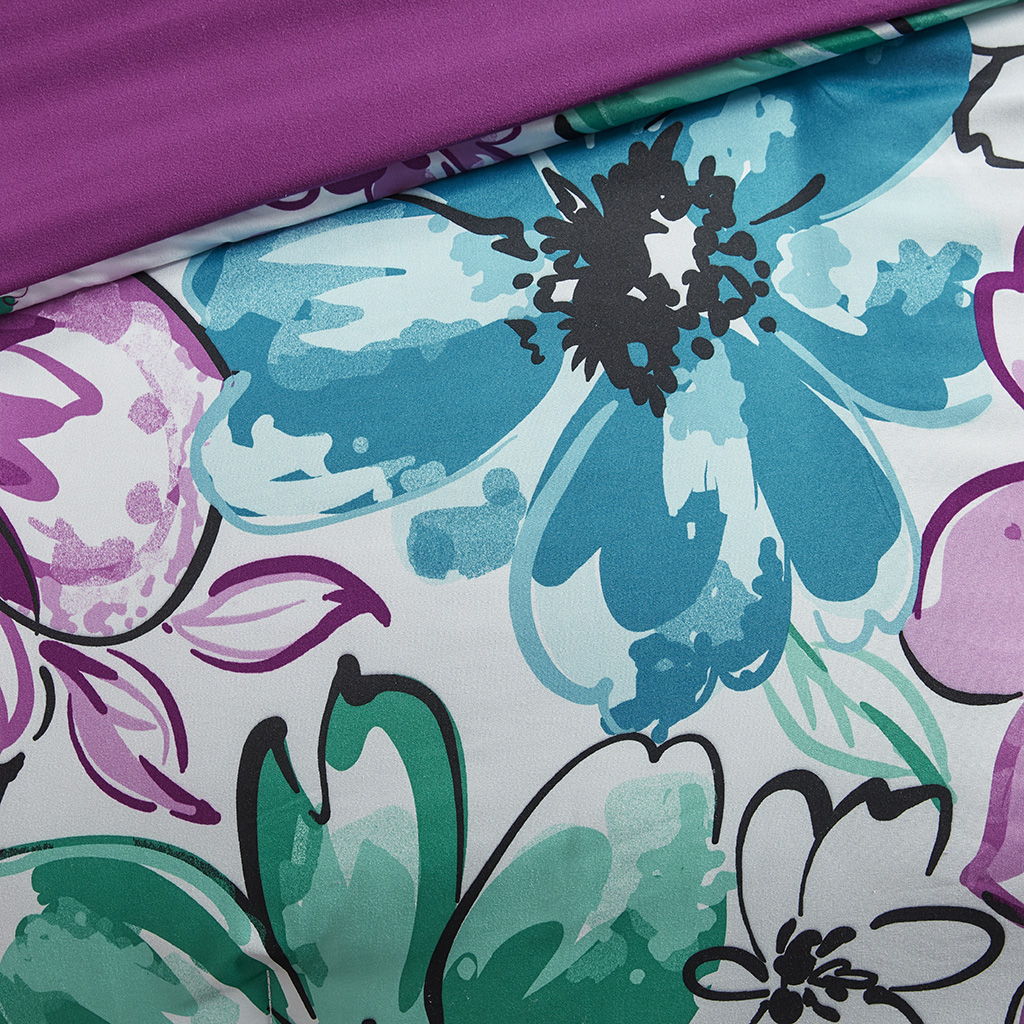 Olivia - Twin Comforter Set - Blue - Image 3