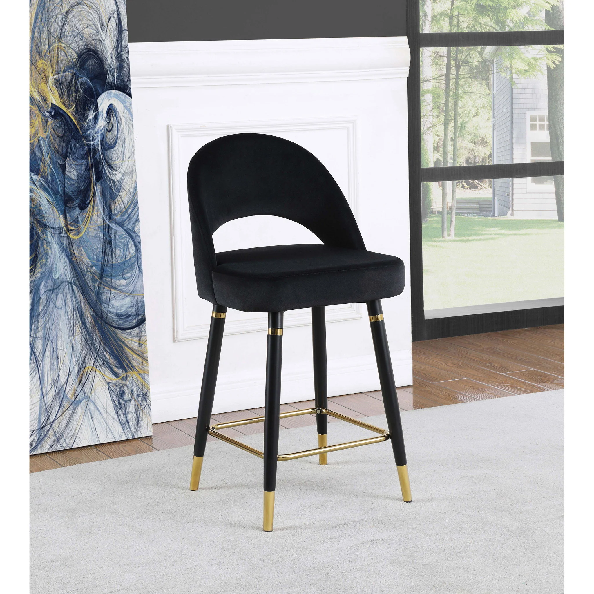 Open Back Counter Height Stools (Set of 2) - Image 4