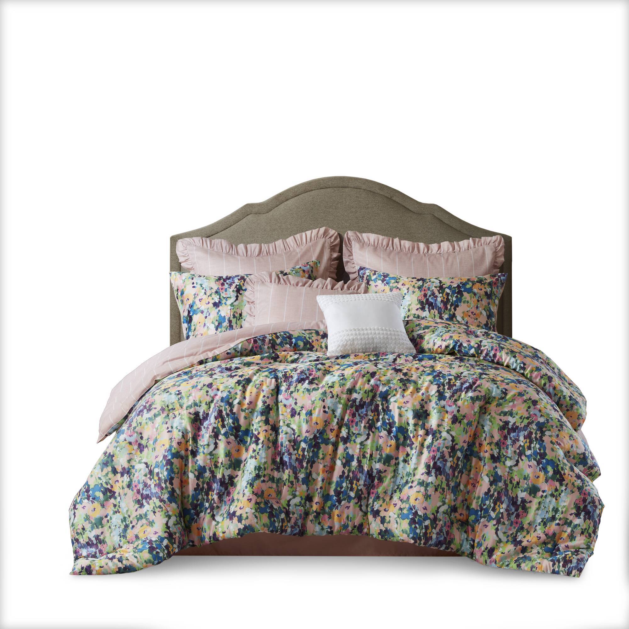 Ophelia - 8 Piece California King Comforter Set - Multi - Image 2