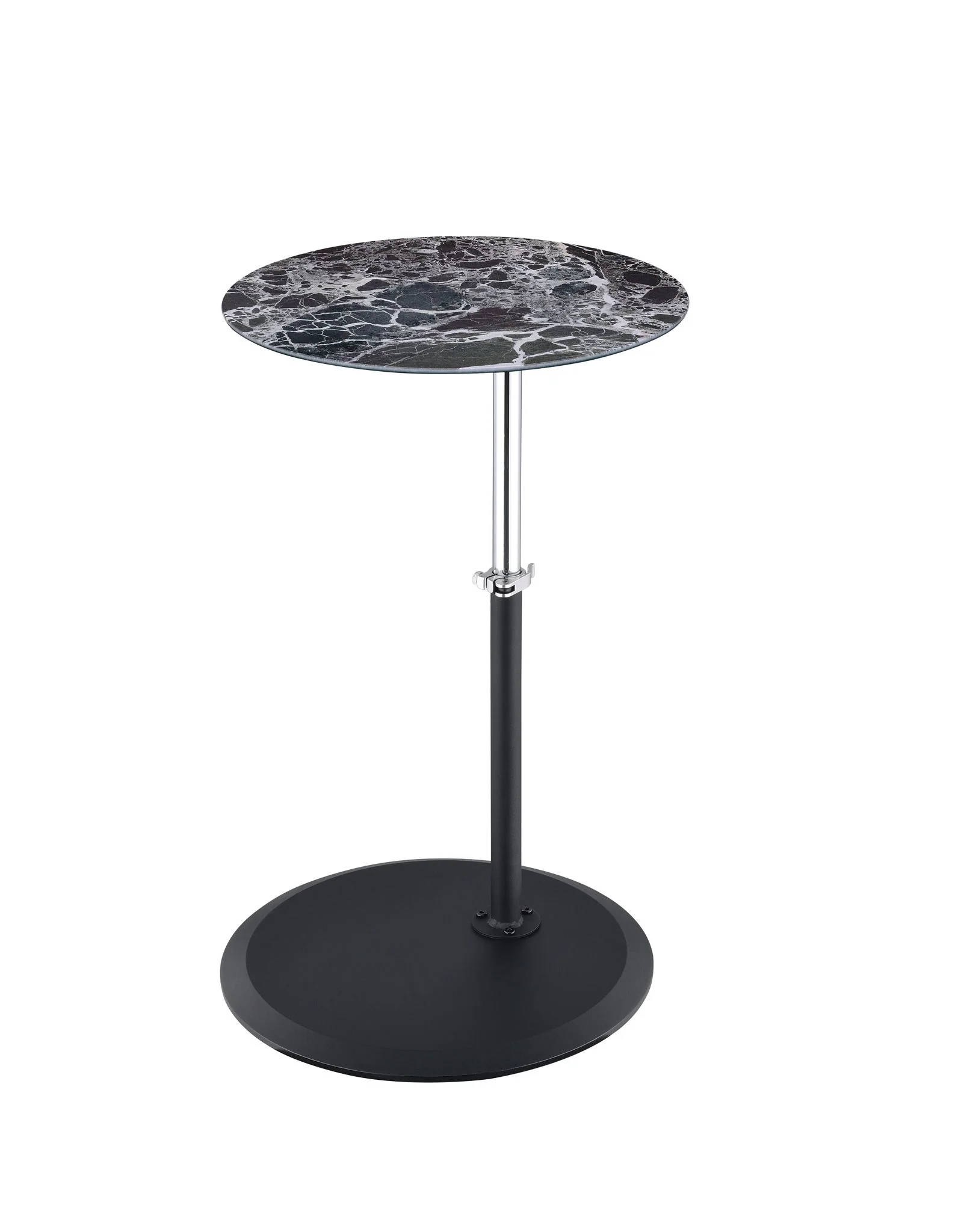 Orbit - 15.5" End Table With Height Adjustable Marble Textured Top - Image 4