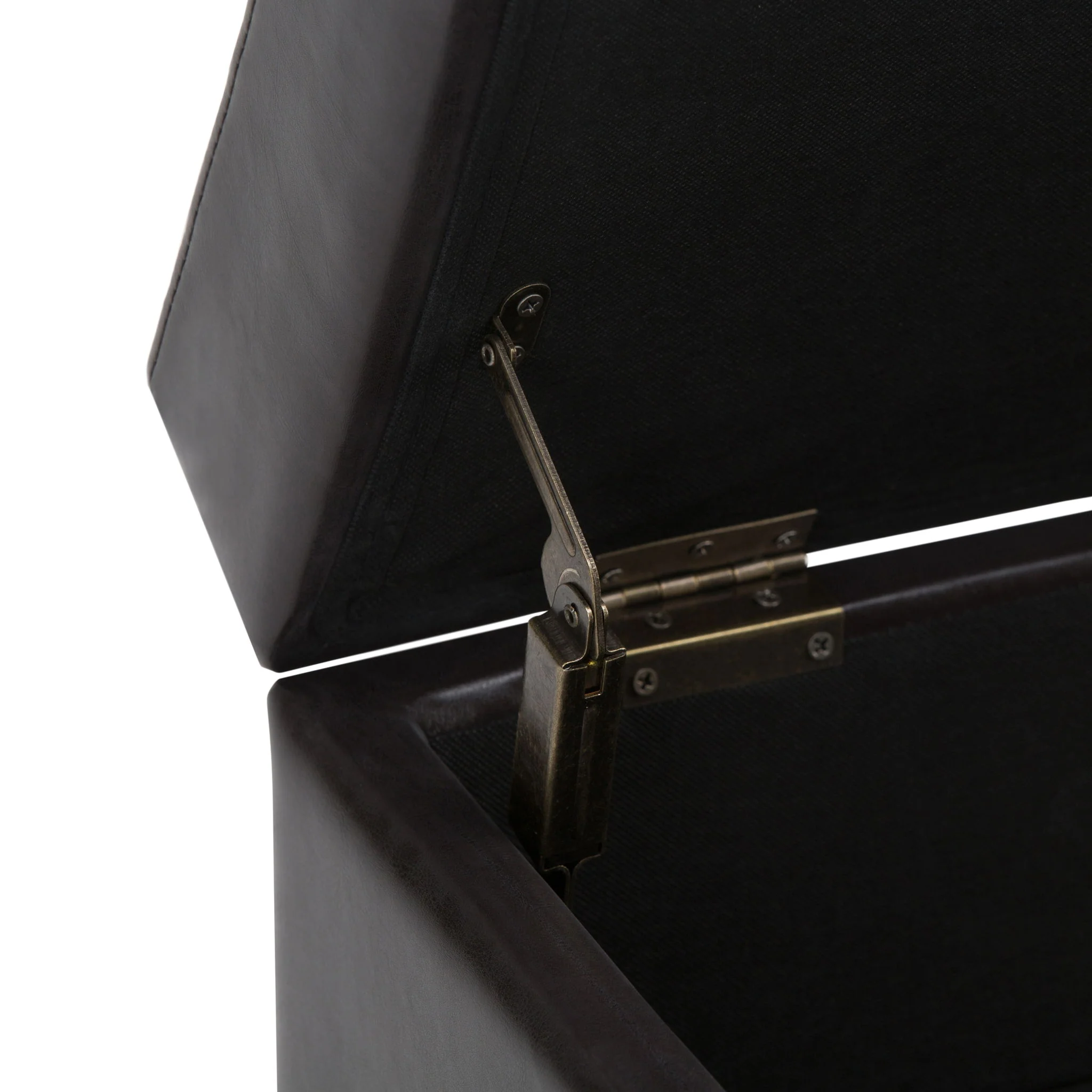 Oregon - Contemporary Storage Ottoman Bench With Tray - Image 13