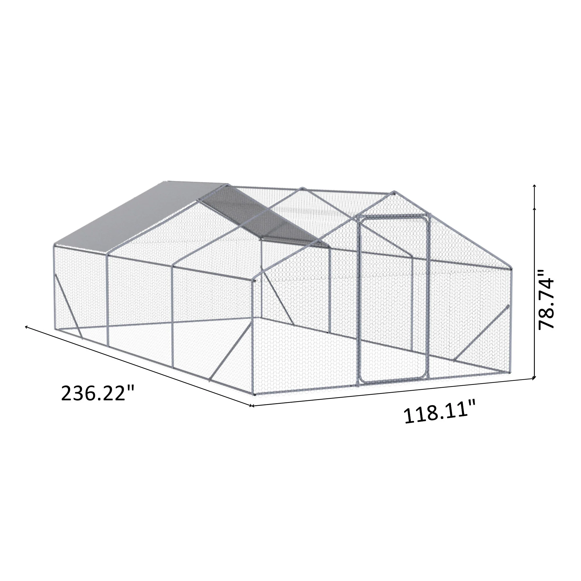 Outdoor Chicken Coop Metal Big Space - Image 15