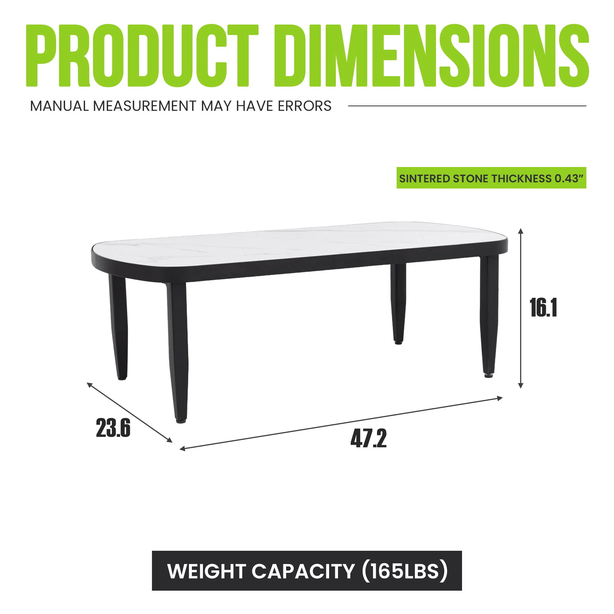 Outdoor Elegance Table, Rounded Corners - Image 8