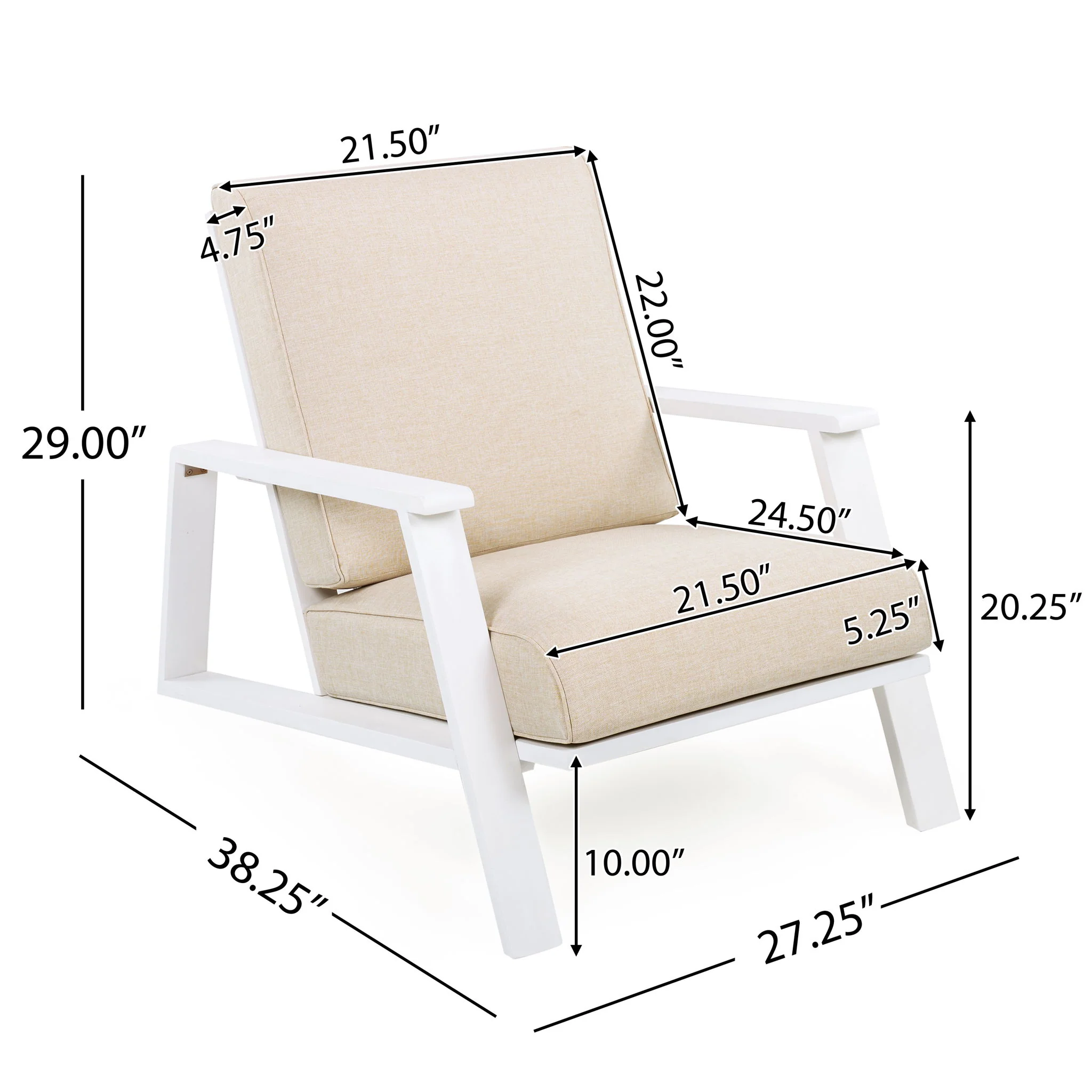 Outdoor Patio Lounge Chair (Set of 2) - Image 3