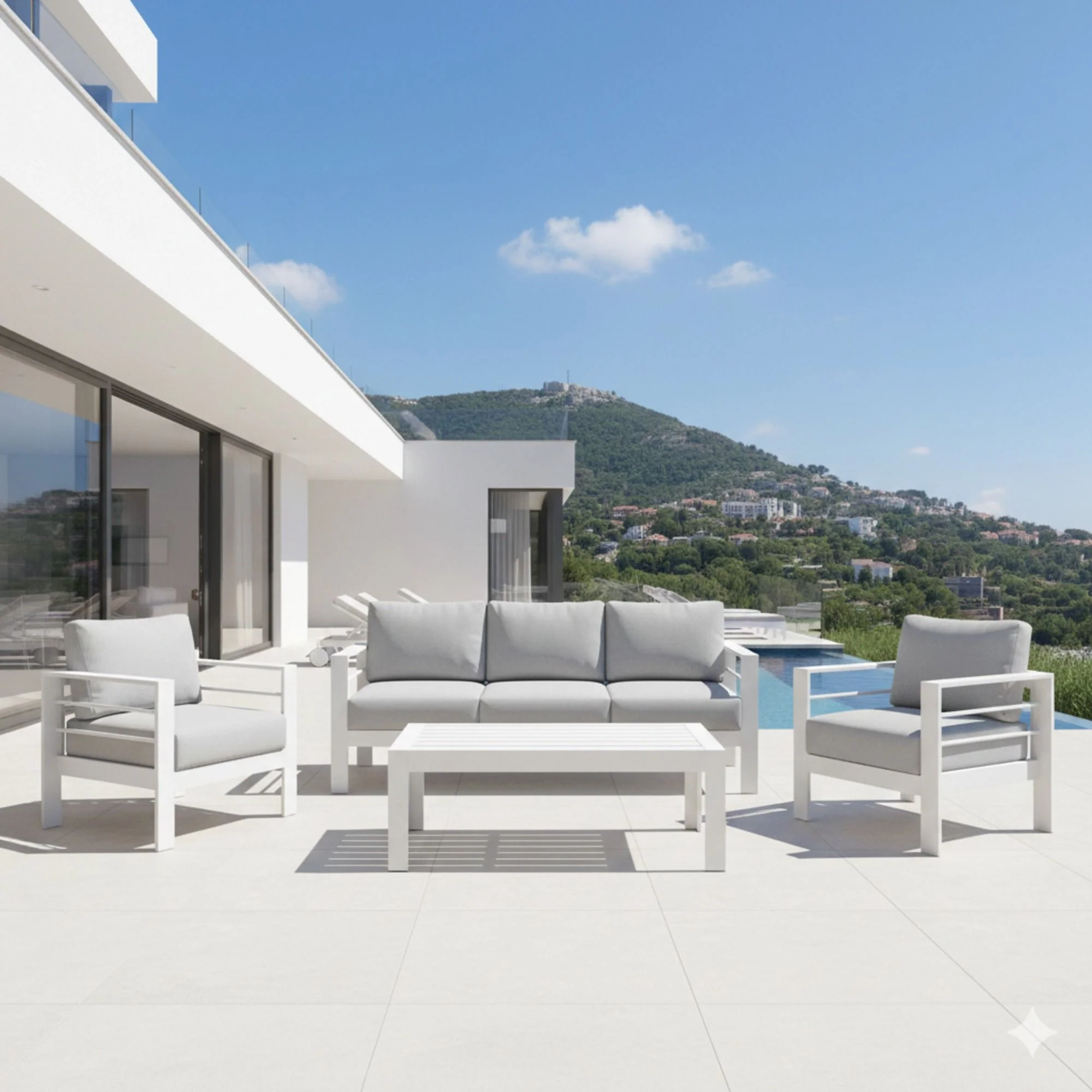 Outdoor Patio Set With All-Weather Thick Cushions - Image 20